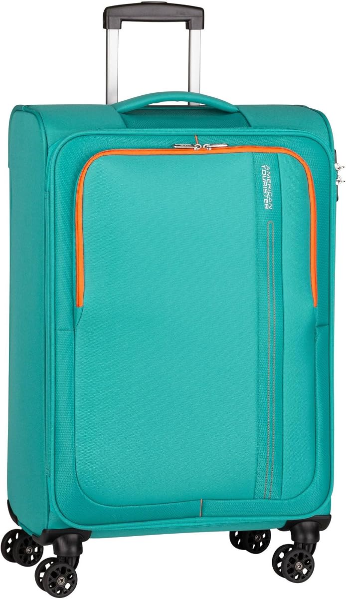 American Tourister Sea Seeker, Verde (Aqua Green), Spinner M (68 cm - 61 L), Maletas y carritos
