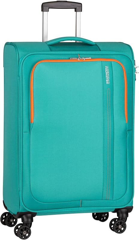 American Tourister Sea Seeker, Verde (Aqua Green), Spinner M (68 cm - 61 L), valija y carritos