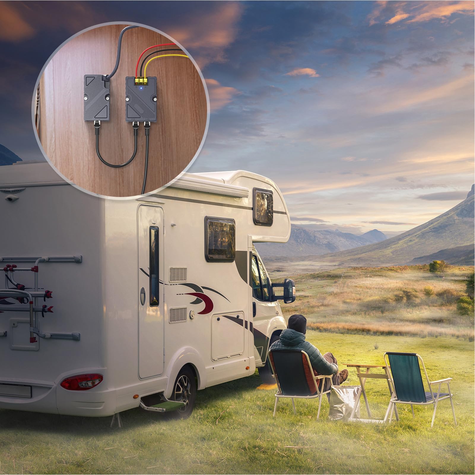 Chrees Iniettore PoE GigE Stabile da 150 W Connessione di Rete Veloce con Protezione da Sovratensione per Rete Satellitare