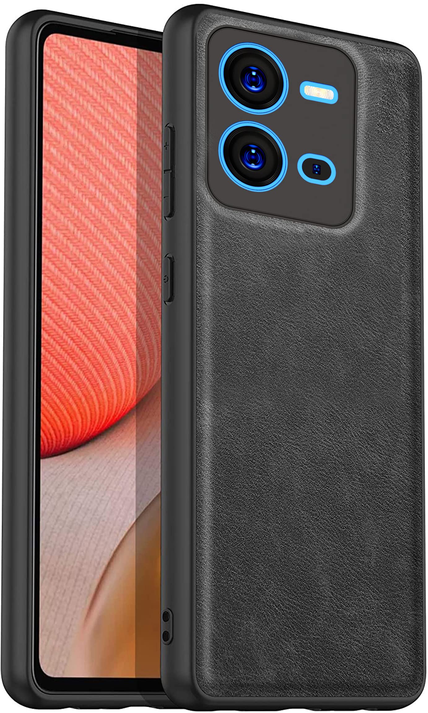 Kapa Tux Back Case for Vivo V25 (5G), Slim Leather Shockproof Camera Protection Back Cover (Black) (B0BQ33HDHZ) Amazon Price History, Amazon Price Tracker