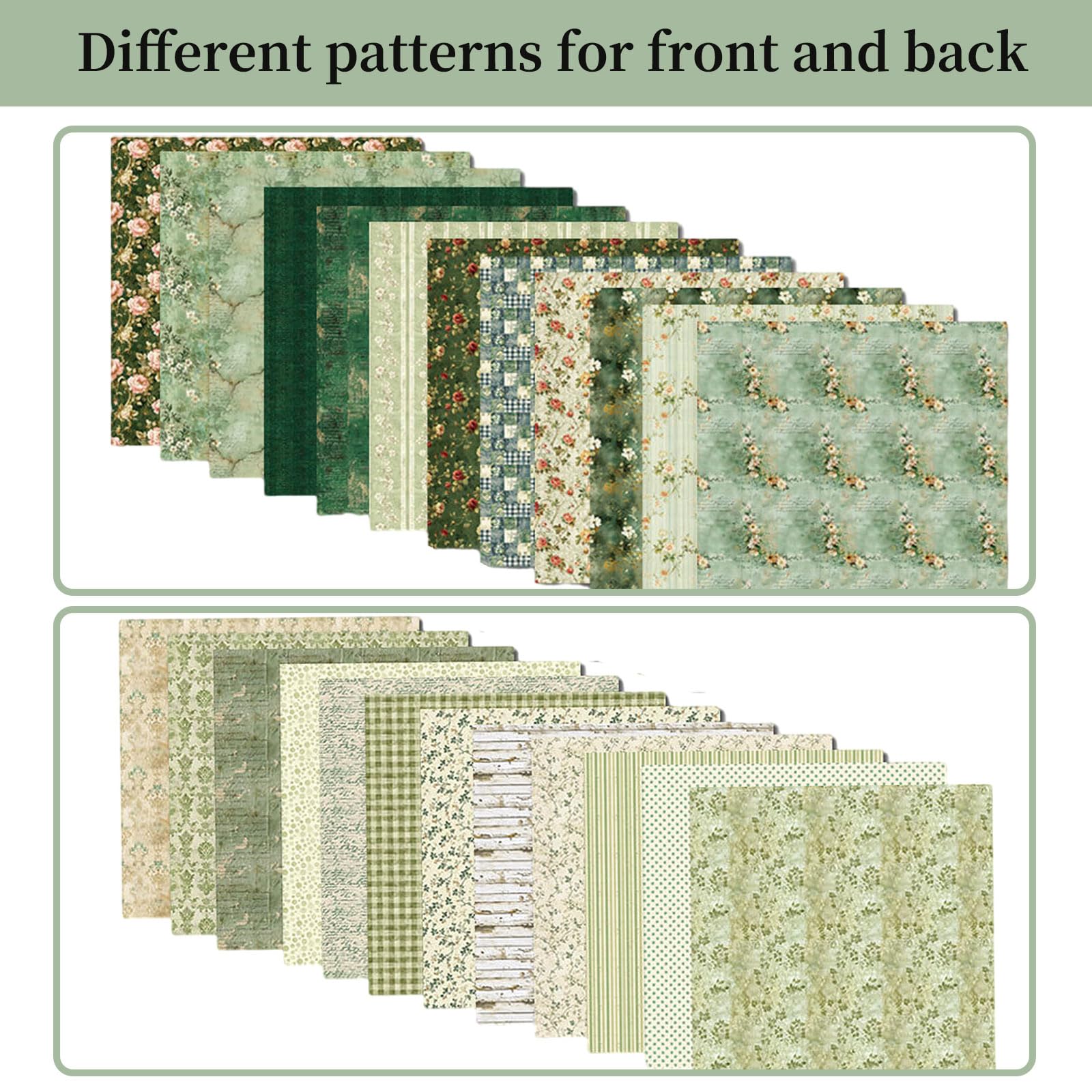 Amazon.com: 12x12 Scrapbook Paper, 24 Sheets/24 Designs Vintage