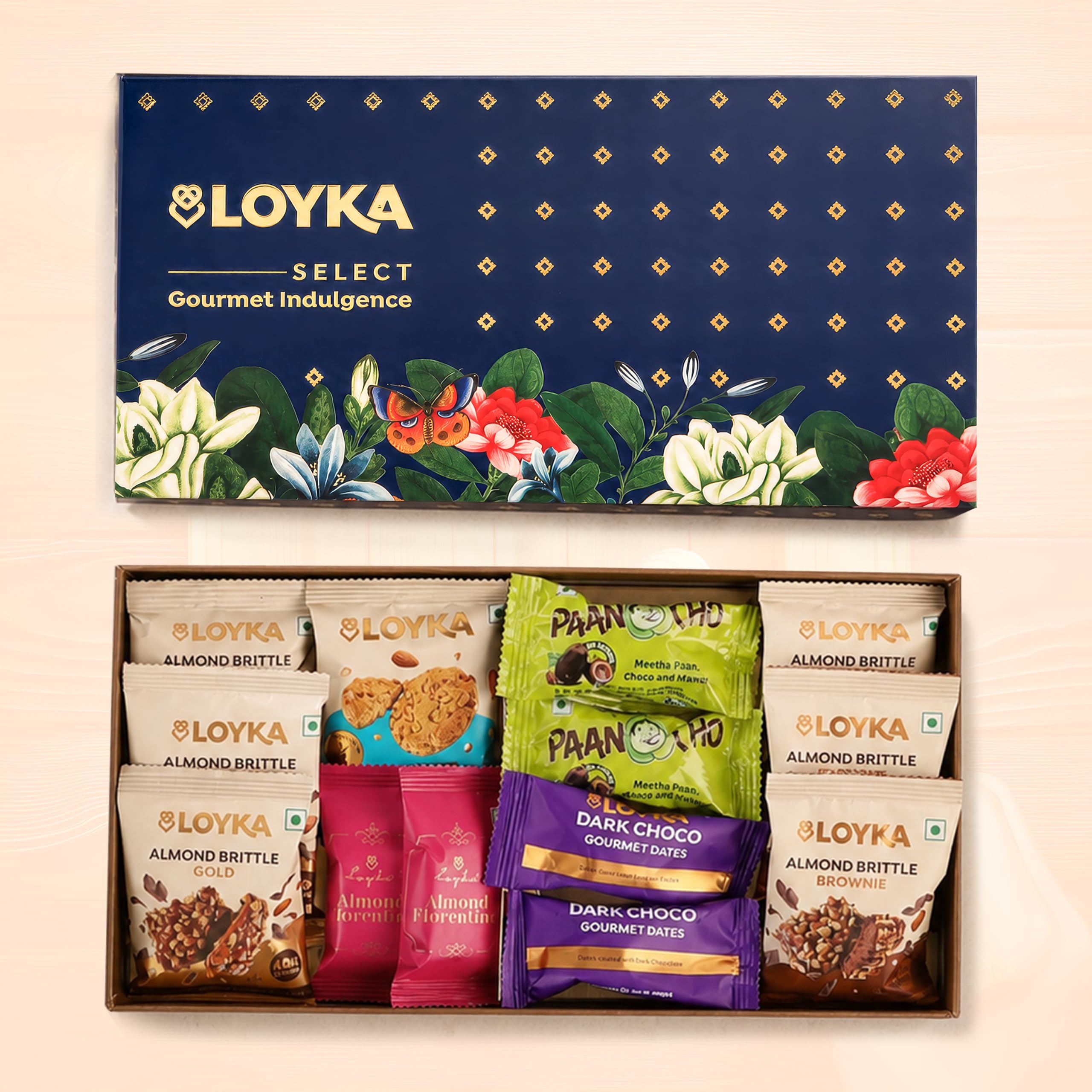 Loyka Bageecha Gift Box | Assorted Premium Chocolate & Nuts Hamper | Choco & Dryfruit Delicacy | Gift for Diwali, Birthdays, Anniversary, or Any Occasion | Roasted Nuts (Almonds, Cashew, Hazelnut)-image-10