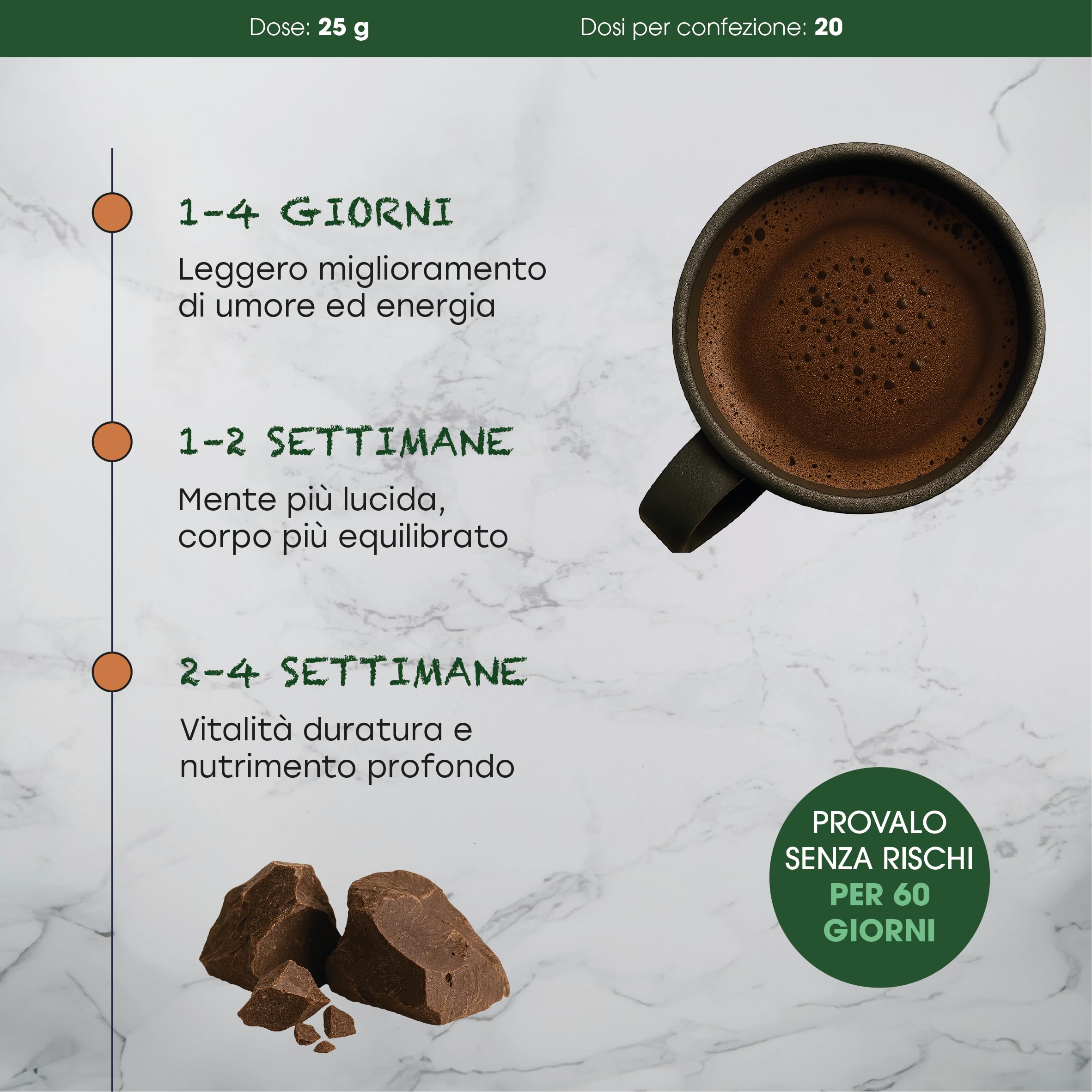 Pasta Di Cacao Cerimoniale Ecuadoriano 500 G – Fava Nacional – Il Cioccolato Da Bere Più Antico Al Mondo – Blocco Di Cacao Cerimoniale Puro