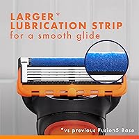 Vista 3 de Gillette Fusion5 Mens Razor Blade Refills, 12 Count, Lubrastrip for a More Comfortable Shave