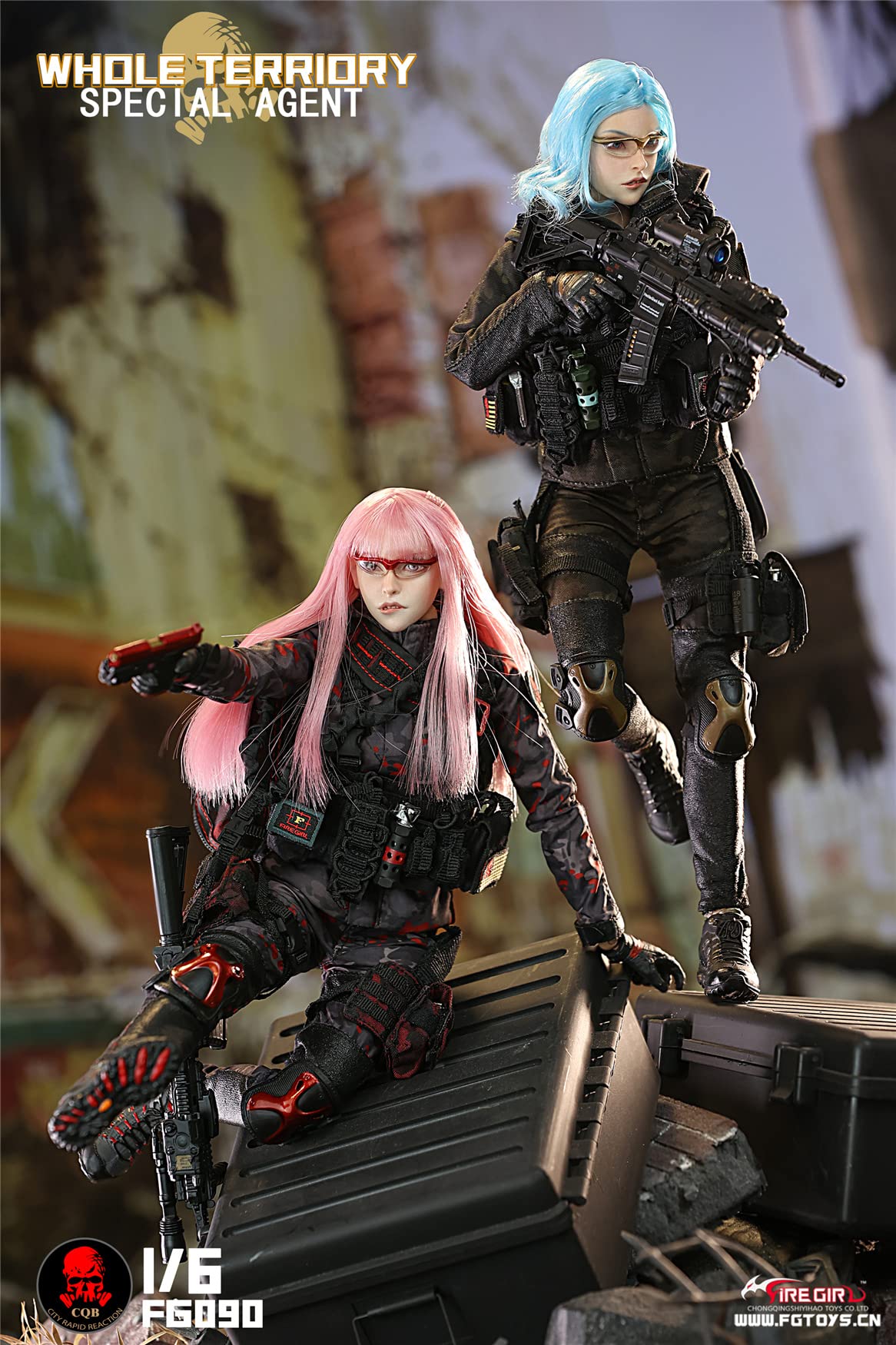 1/6 バトル ガール Feel Toys 装備 服 銃