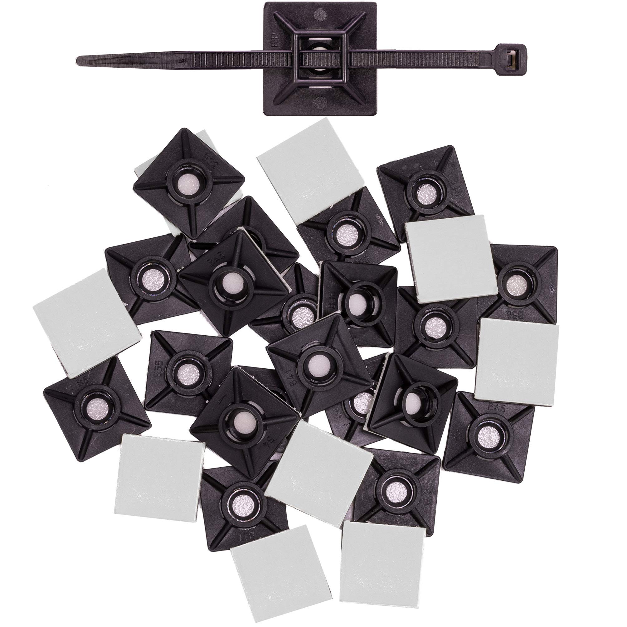 Klebesockel für kabelbinder 19mm | Selbstklebend Kabelschelle 3M – Shop