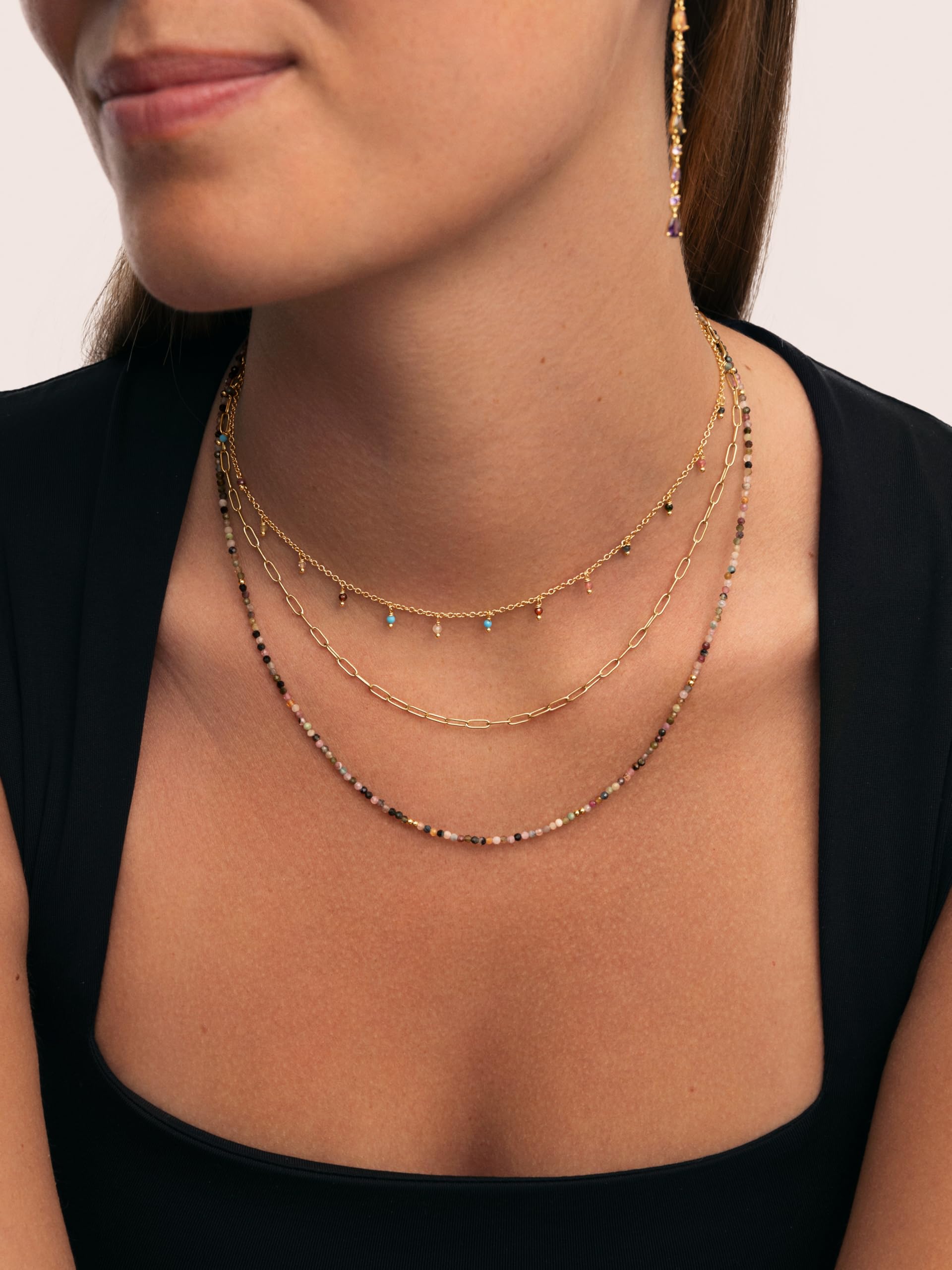 SINGULARU - Collana Everything. Catena Classica in Argento Sterling 925. Catena Semplice Taglia Unica. Vari Finiture