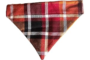 Thanksgiving Plaid Over the Collar Dog Bandana