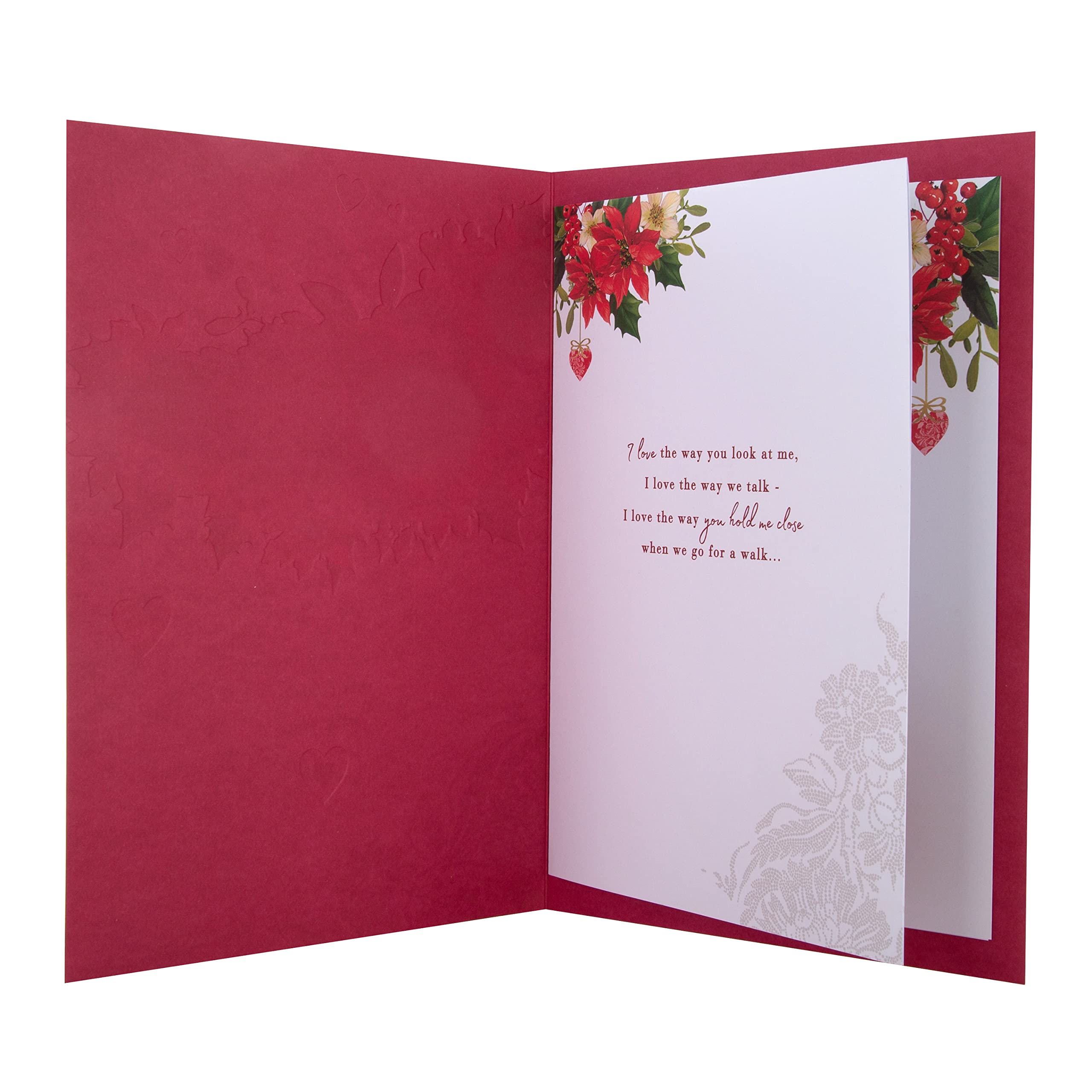 Hallmark Boxed Christmas Card for Husband - Traditional Robin and Foliage Design, 25575219, Multicoloured - Image 4
