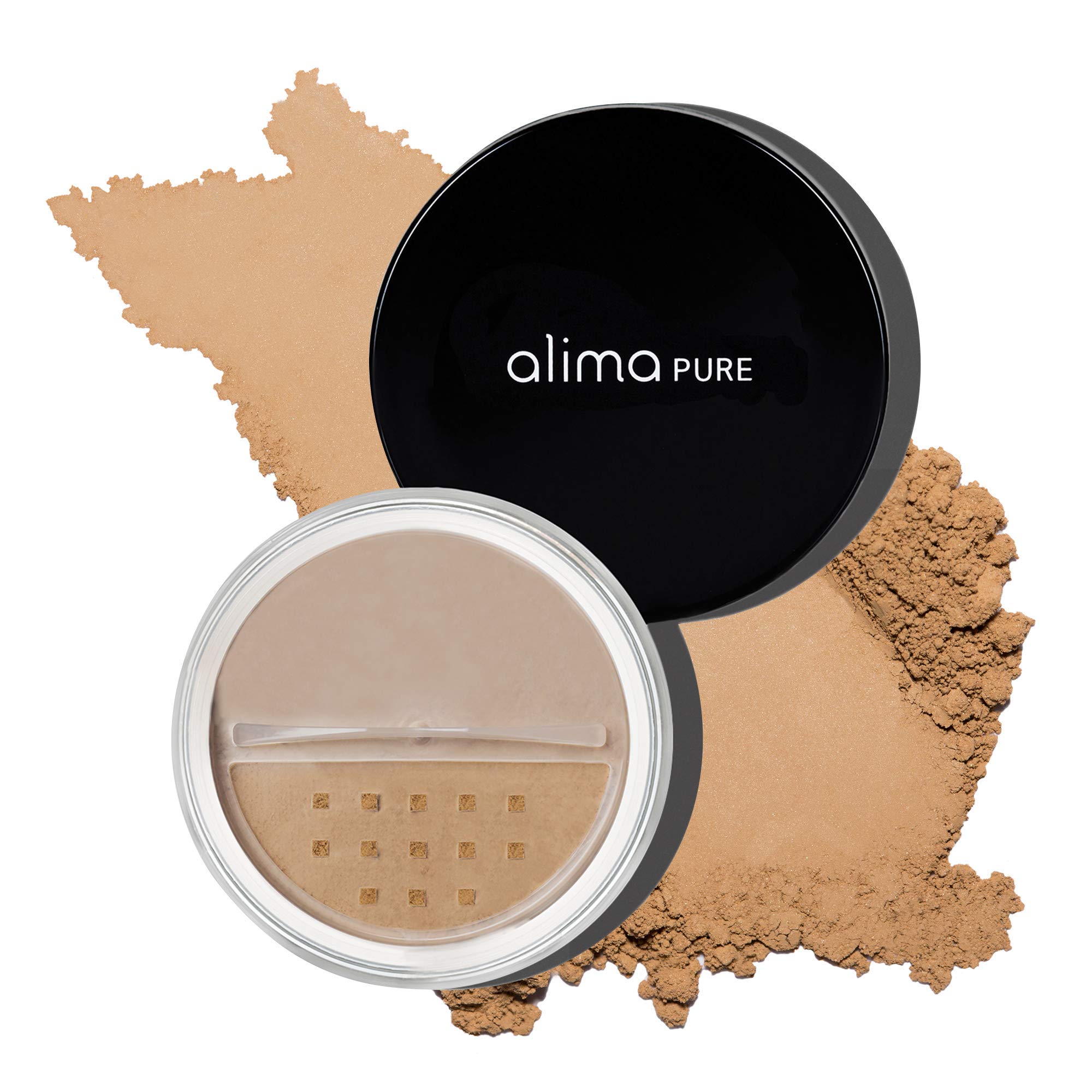 Alima Pure Matte Foundation Loose Mineral Powder Foundation Makeup, Loose Powder Makeup Oil Free Talc Free Powder, Natural Makeup Mineral Foundation Full Coverage Natural Foundation Powder .15 oz/4.5g
