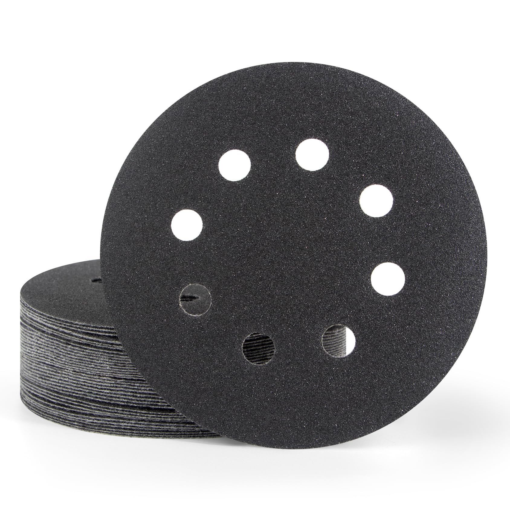 Viaky 36Pcs 125mm Wet Dry Sanding Discs, Hook and Loop Random Orbital Sander Pads 120 Grit | Silicon Carbide Sandpaper for Wood, Metal, Furniture & Auto Polishing