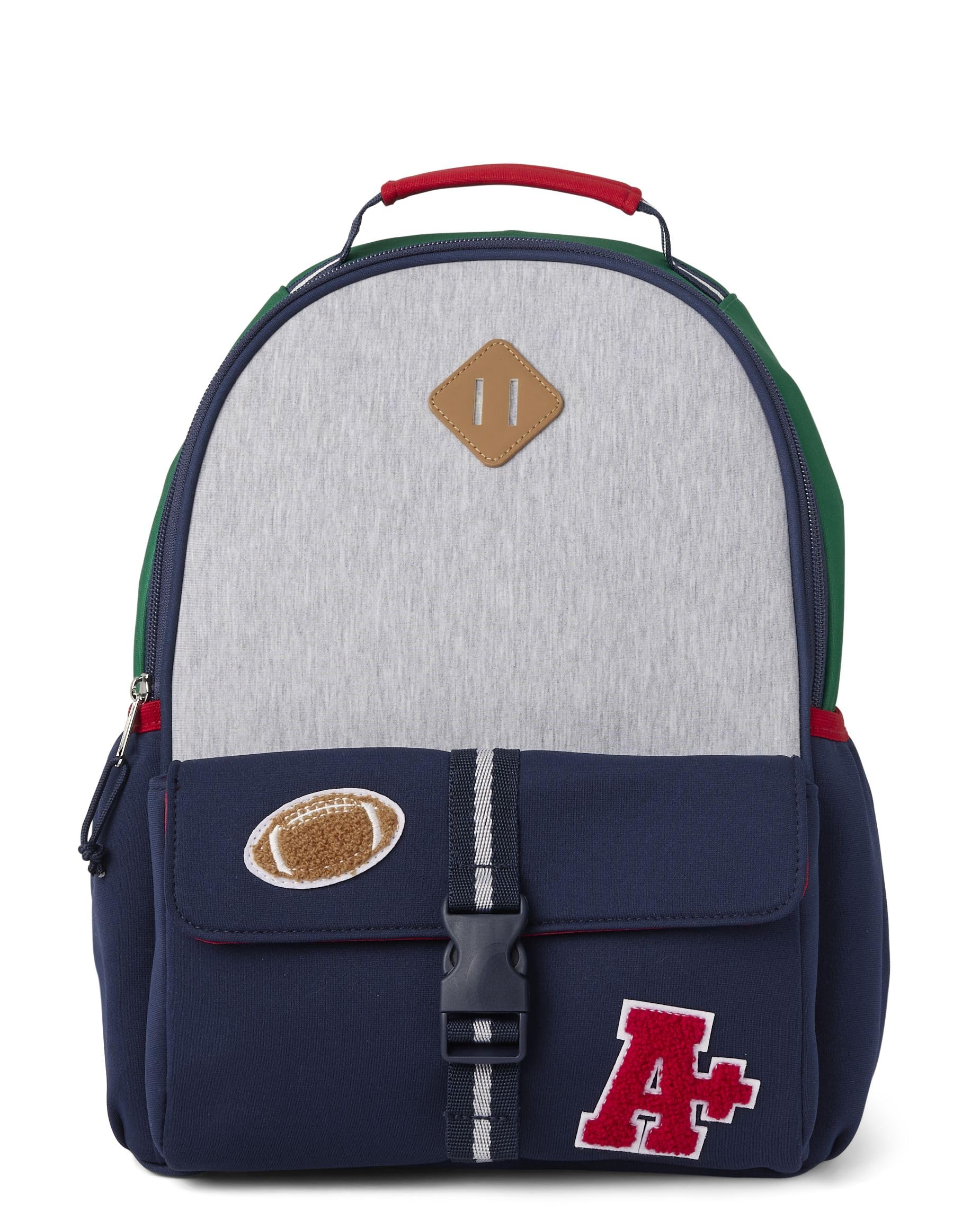 GymboreeBoys,Kids' Preschool Elementary Backpack for Boy and Girl,Colorblock Patches,One Size