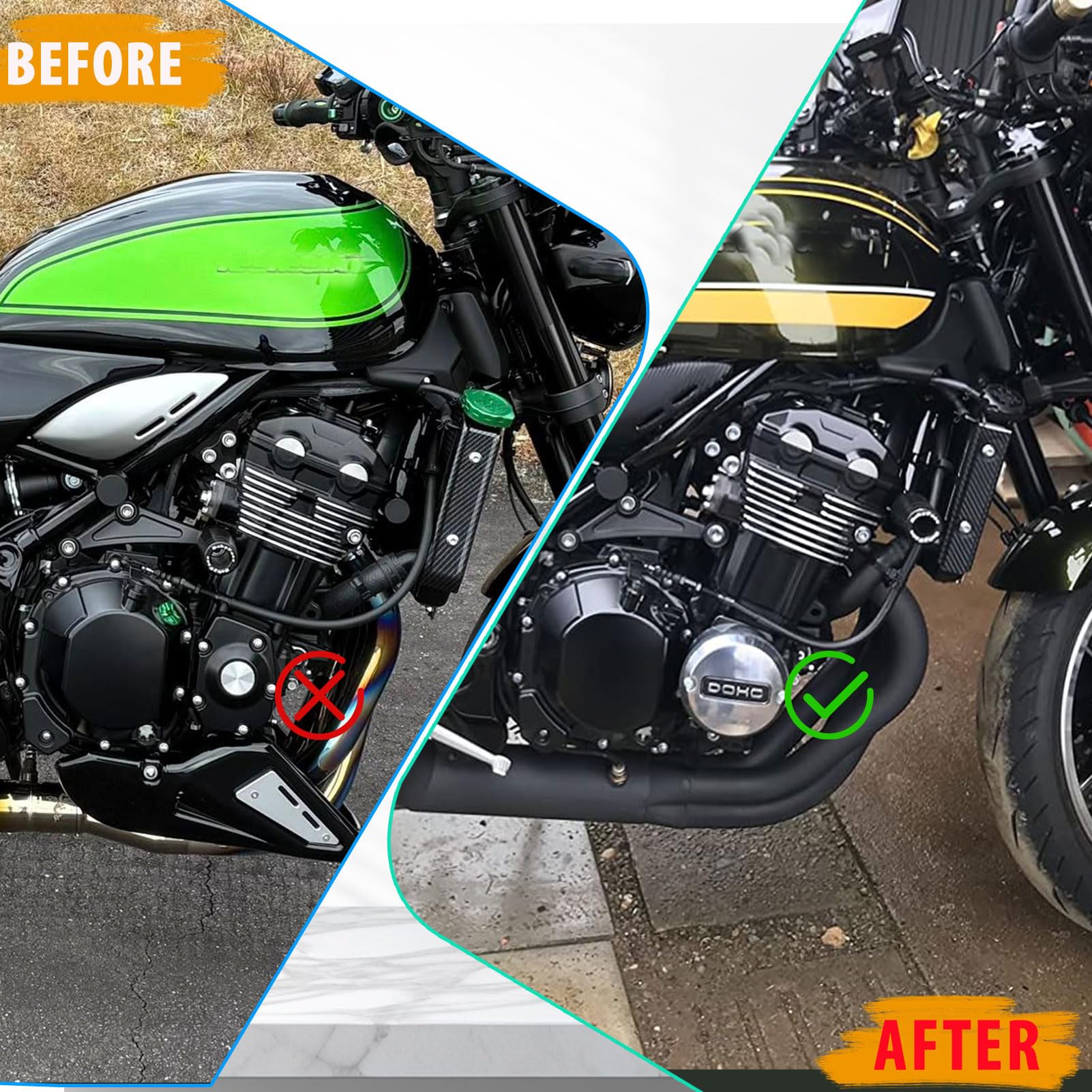 Amazon | XIR Z900RS ポイントカバーセットパルサーカバーエンジン