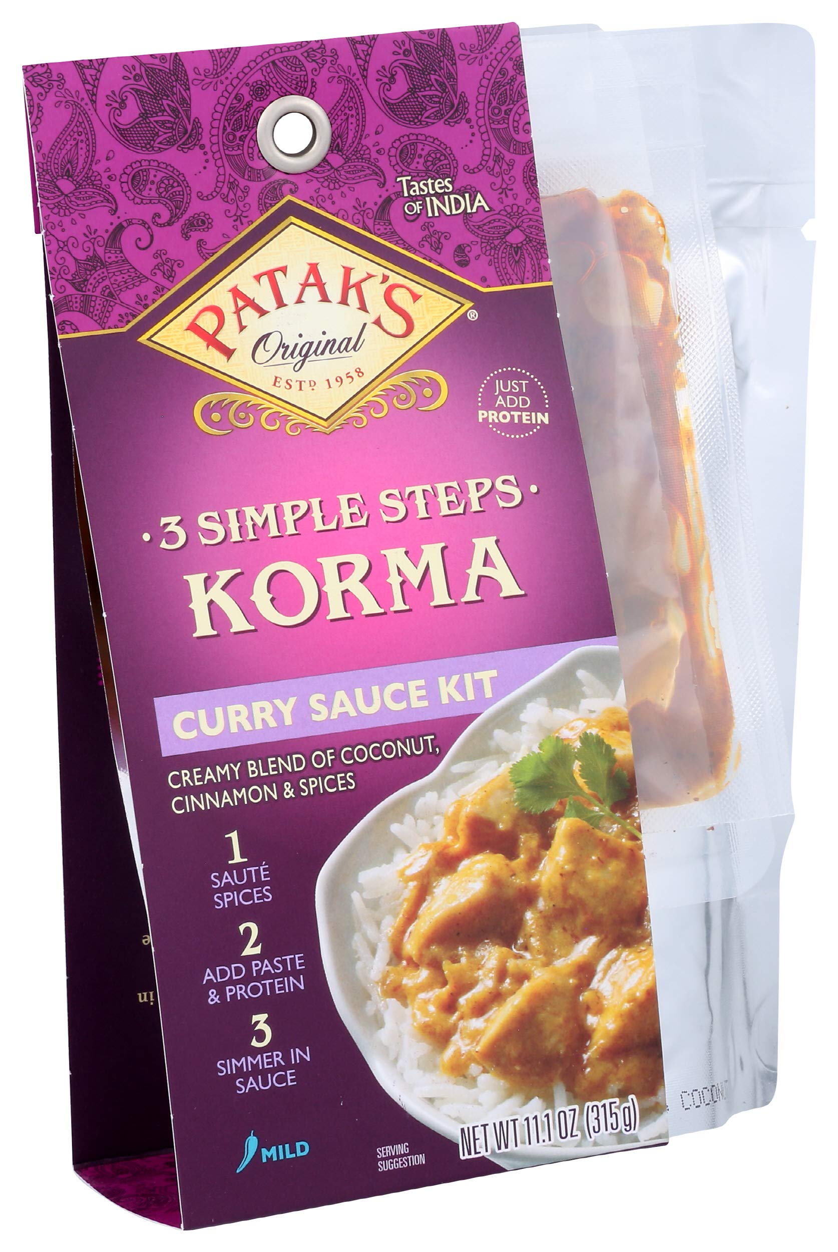 Pataks Korma Curry Sauce Kits 3Step