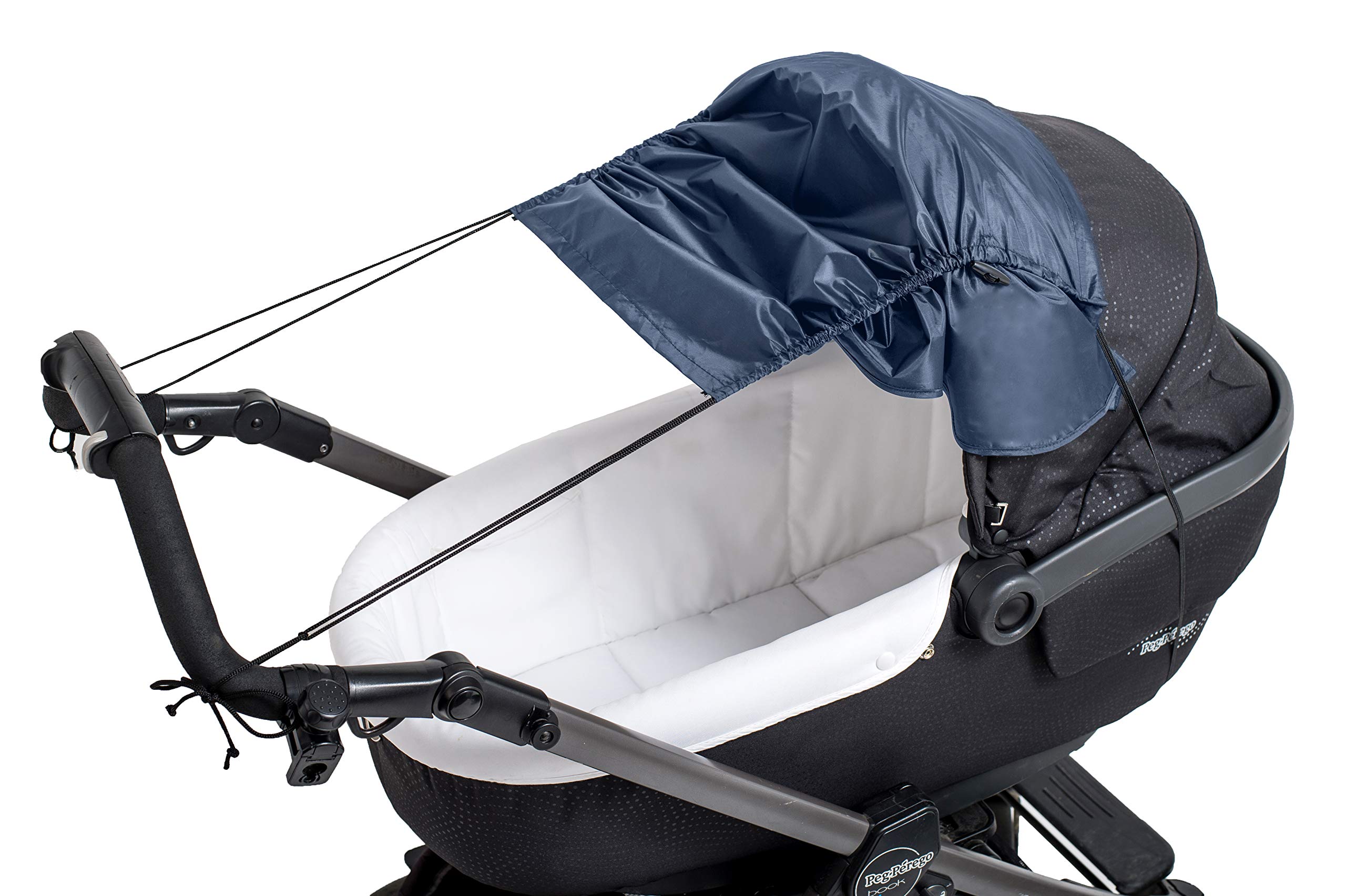 Altabebe AL7012-01 Sonnensegel mit Seitenschutz für Kinderwagen, Classic Blue Baby