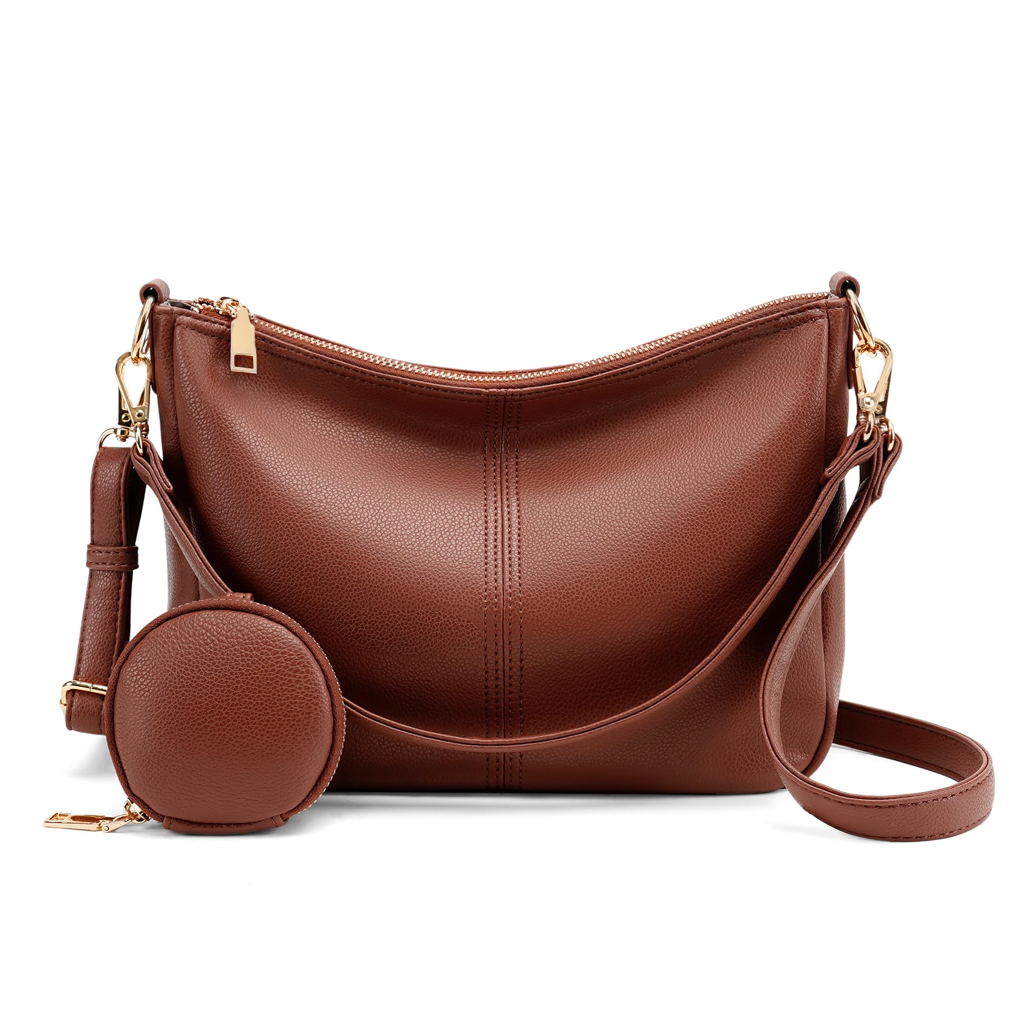 GEMIU Crossbody Bag for Women Vegan Leather Womens Hobo Shoulder Purse Stylish Tote Handbag with a Coin Purse