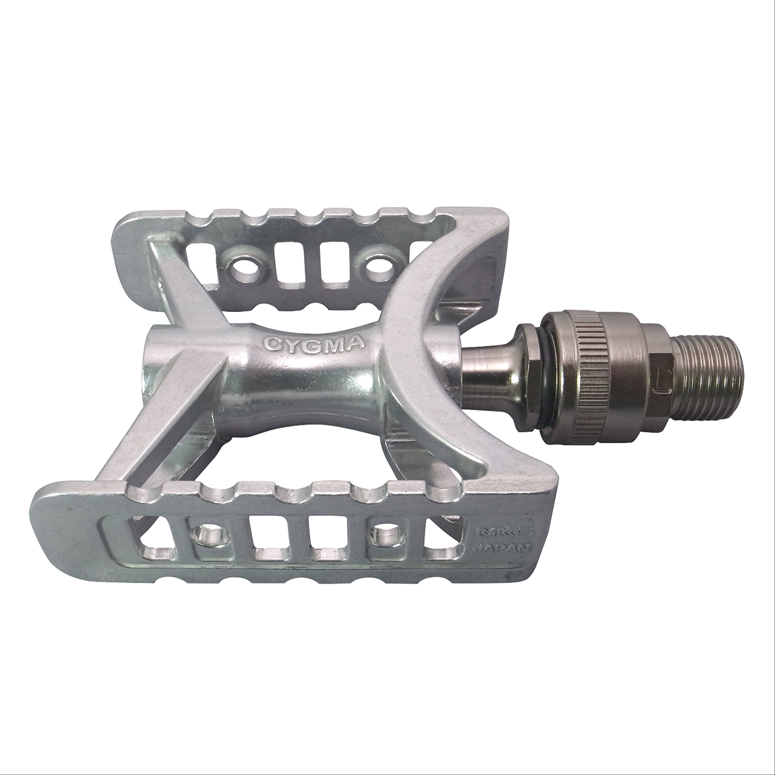 MKS (Mikashima Seisakusho) CYGMA Ezy Bicycle Pedal, Silver