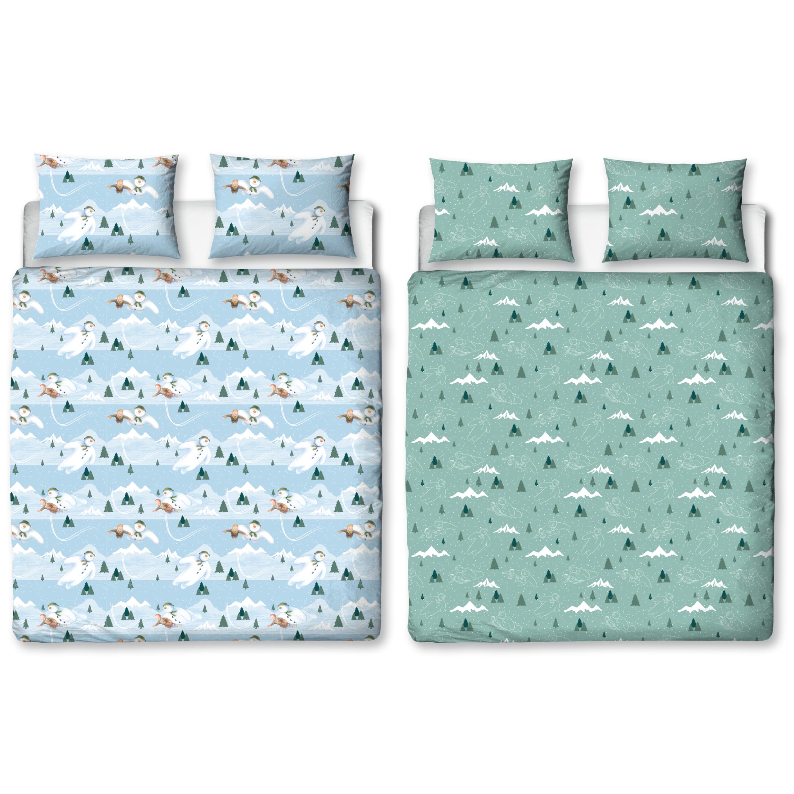 Character World The Snowman Official Double Duvet Cover S...