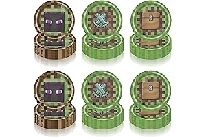 Minecraft Paper Plates for Your Blocky Celebrations