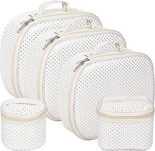 Kuber Industries Jewellery Kit|Cosmetic Storage Box|Travel Pouch|Jewellery Box for Women|Jewellery Make up Organizer|5 Dif...