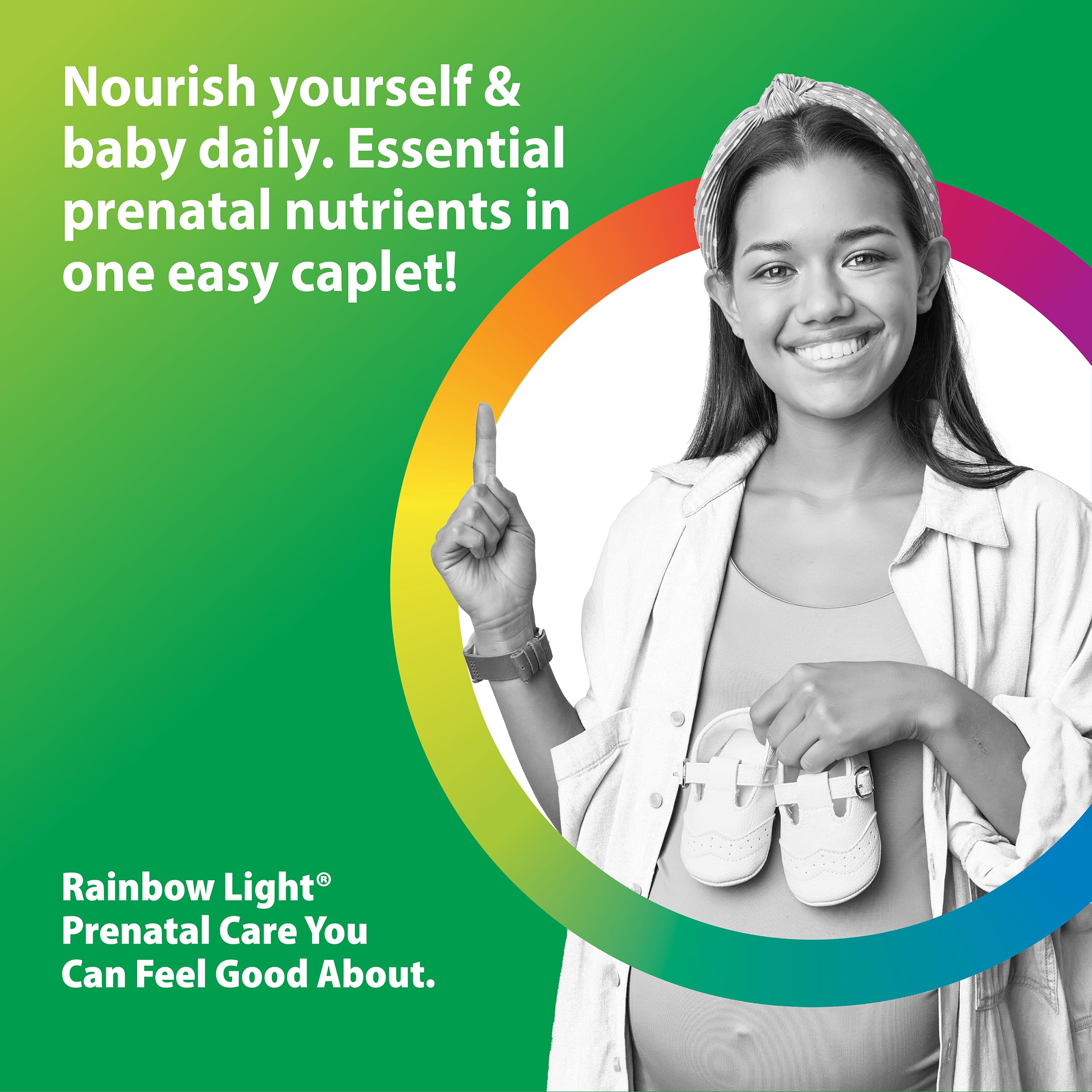 Rainbow Light Prenatal Multivitamin One + for Women | 60 Caplets | Essential Nutrition for Mom & Baby | Real Food Nutrients | Prenatal Botanical & Probiotic Blend — Amazon image 3