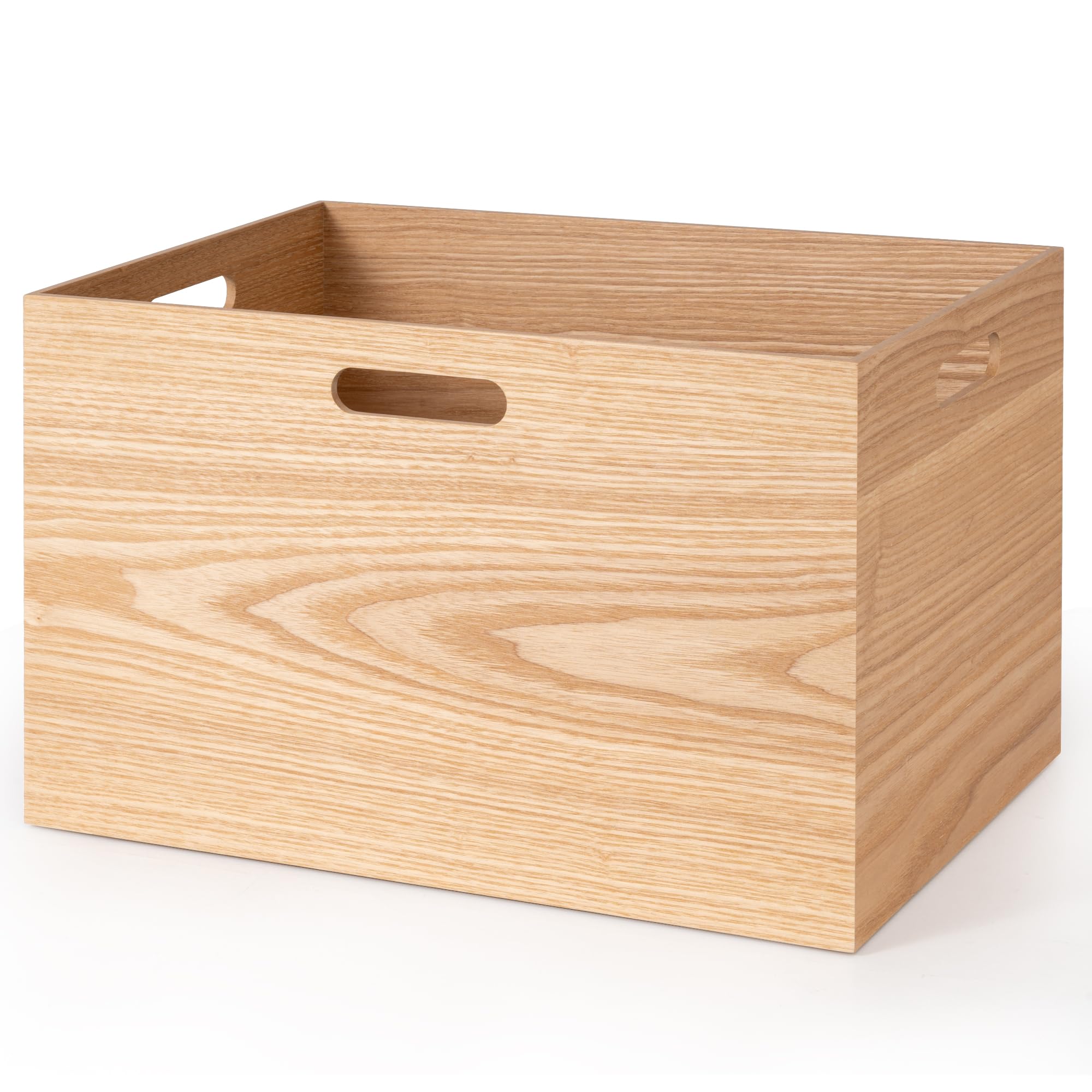 Amazon｜Marsmiles 木製収納ボックス 丈夫な収納ケース ハンドル付き