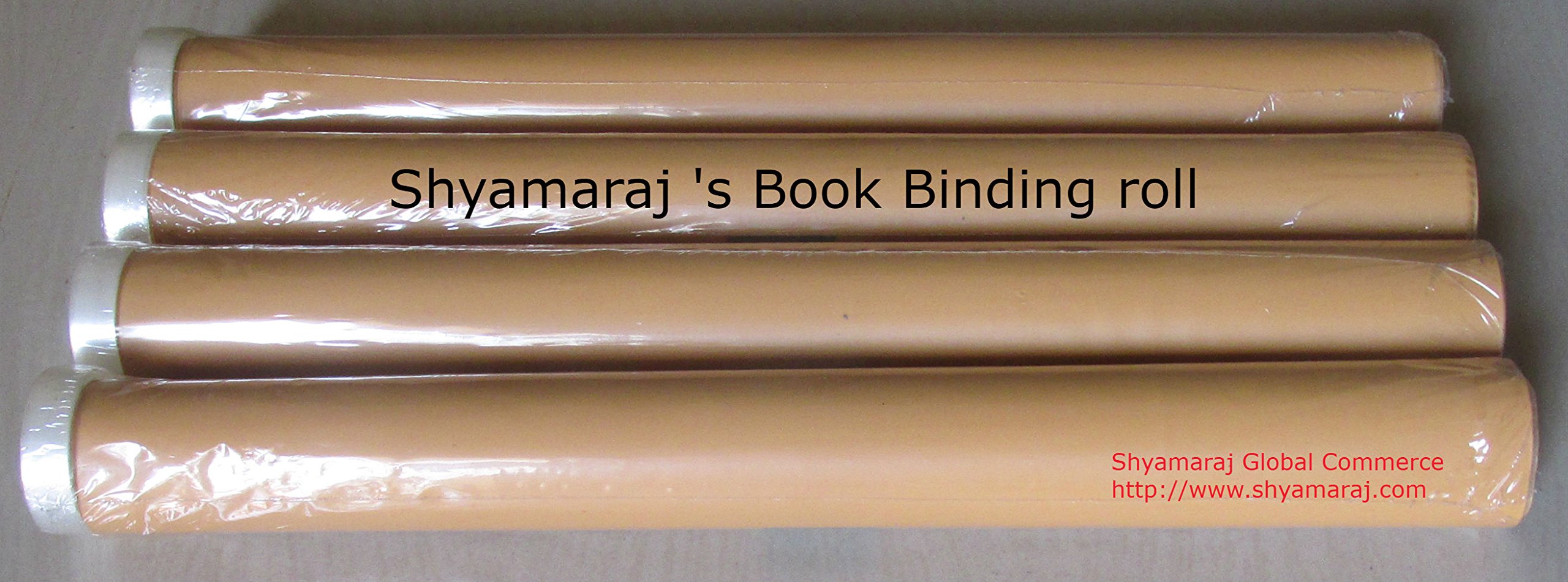 Shyamaraj Semitransparent Book Binding Roll - Pack of 4 (Brown)
