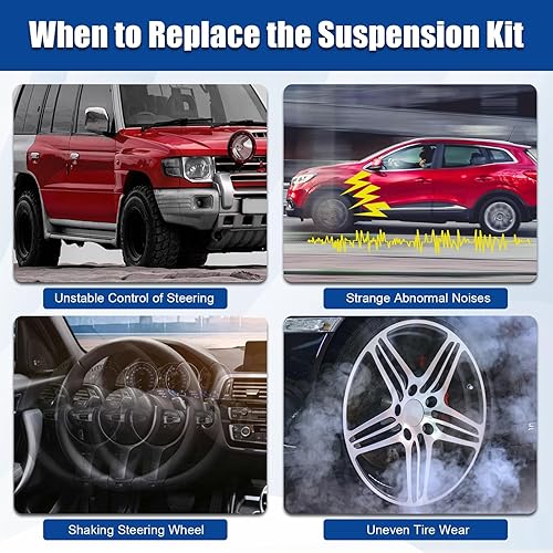 Miniatura 9 de LCWRGS Brazos de control superiores delanteros con rótulas inferiores para Chevy Silverado Tahoe Avalanche Suburban GMC Sierra Yukon XL Cadillac