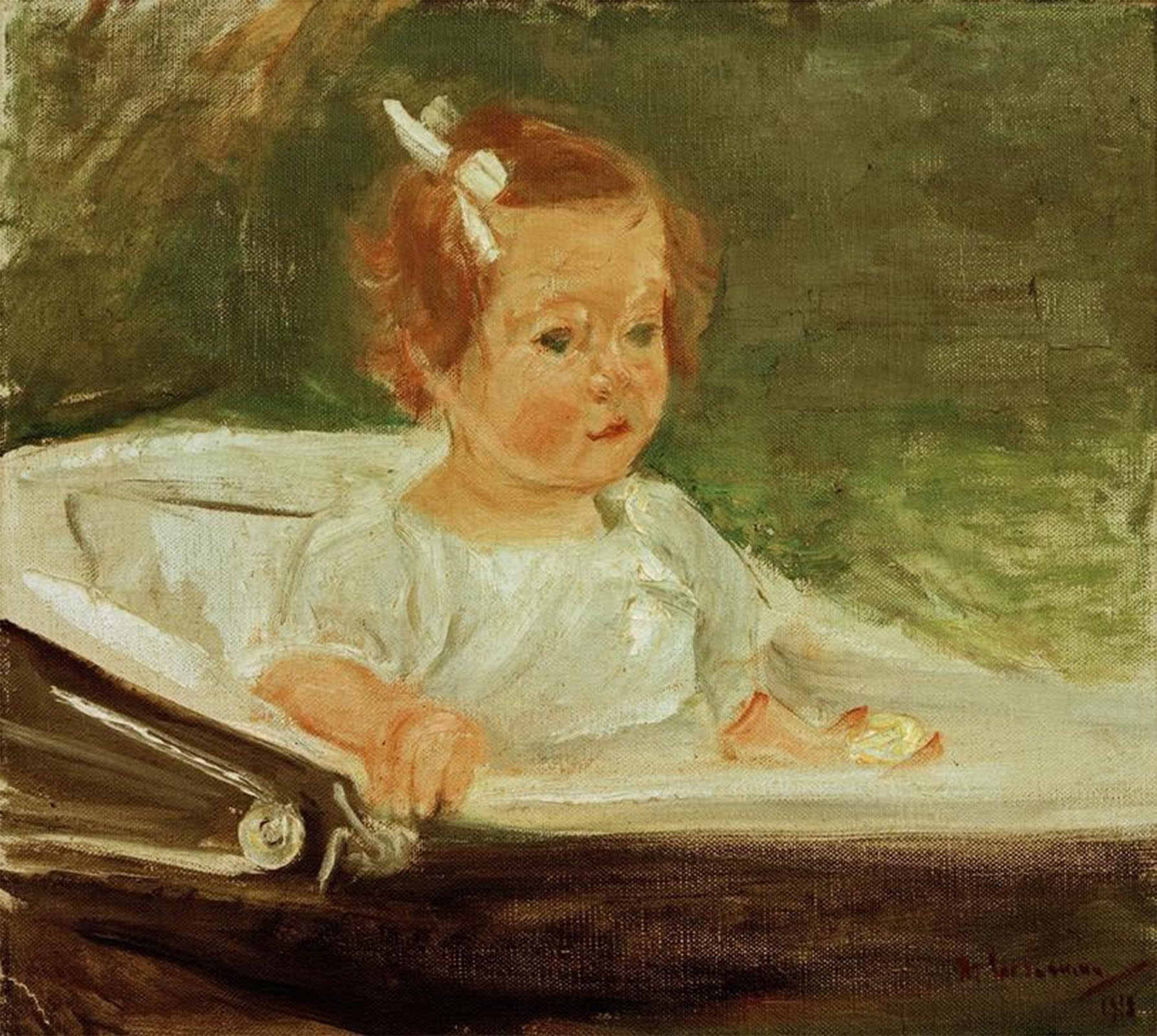 POSTERIIk Famous Animal Posters Vintage Picture The granddaughter in the ba by Max Liebermann Modern Wall Decor for Home Decor 60x90cm
