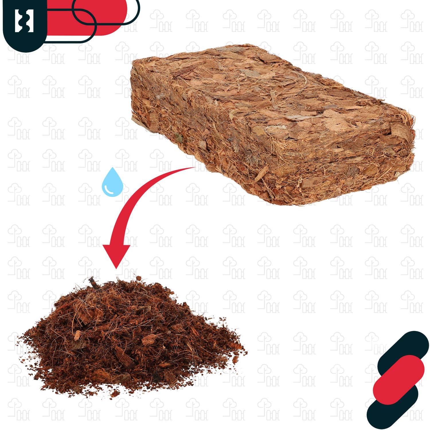 KOTARBAU® Natürlich & Torffrei Kokoserde für Pflanzen und Terrarium 24 x 500 g - 120 L Blumenerde aus Kokosfaser
