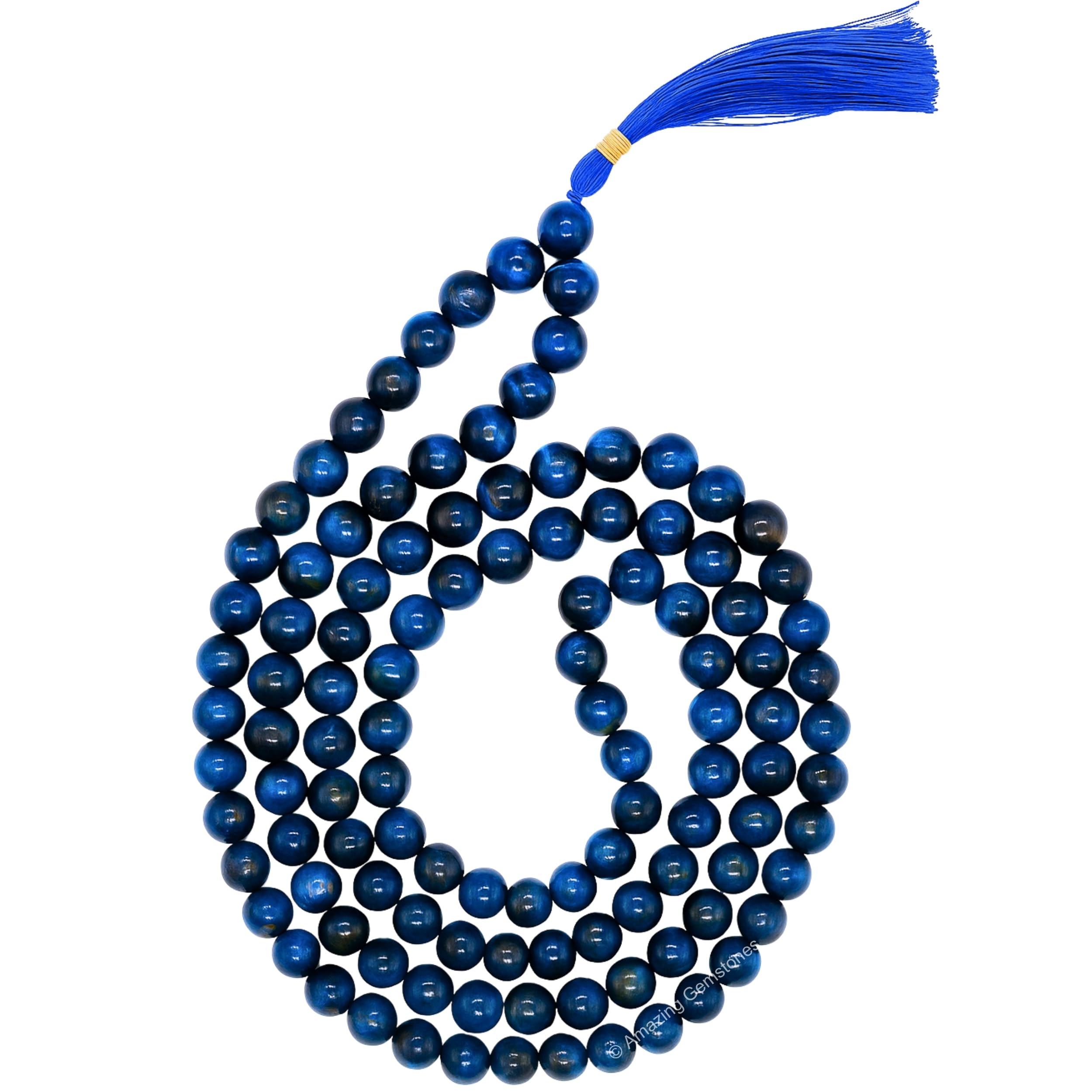 Amazing Gemstone Japa Mala 108 Prayer Beads Necklace and Wrist Mala Bracelet for Meditation