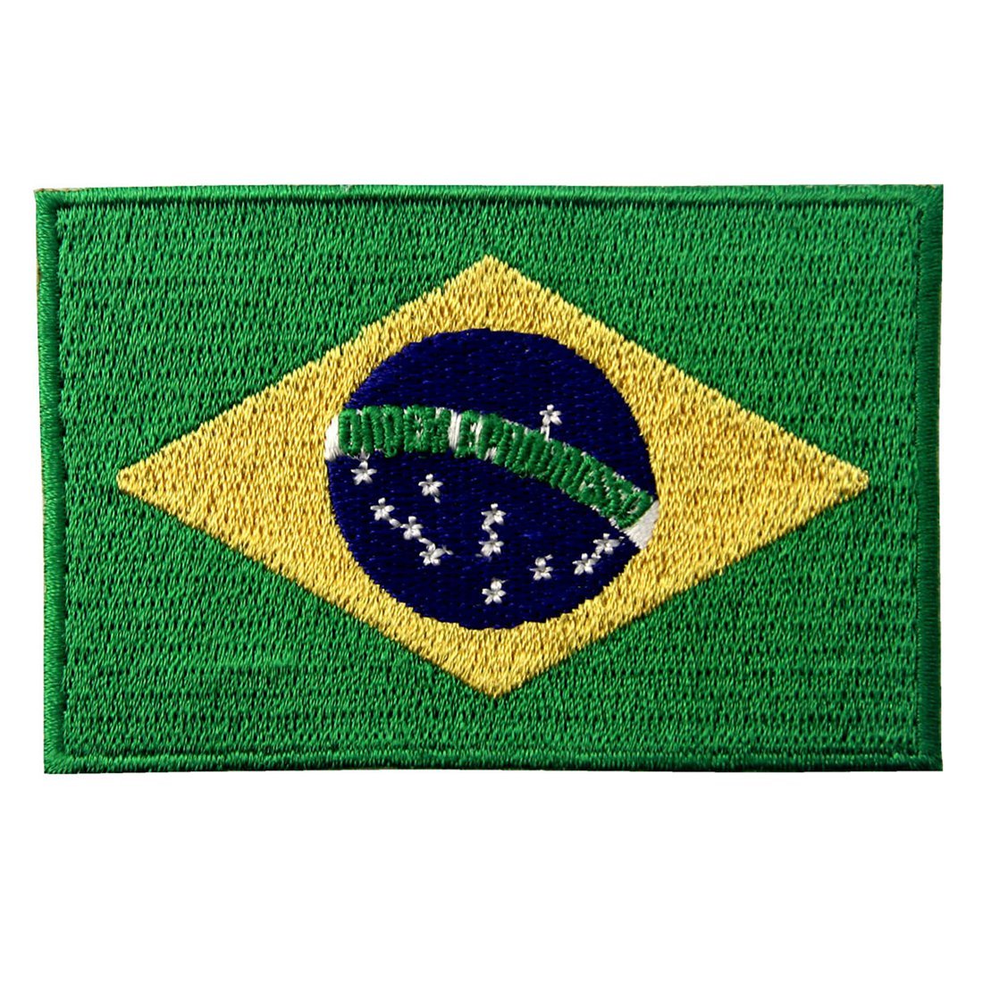 Brazil National Flag Embroidered Brazilian Brasil State Emblem Iron On Sew On Patch