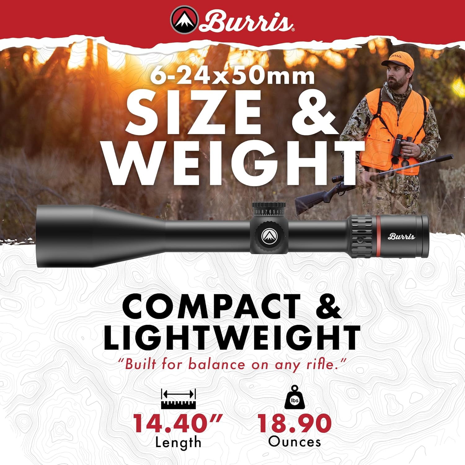 BURRIS Fullfield 6-24x50mm PA AE (30mm Tube) (201560)