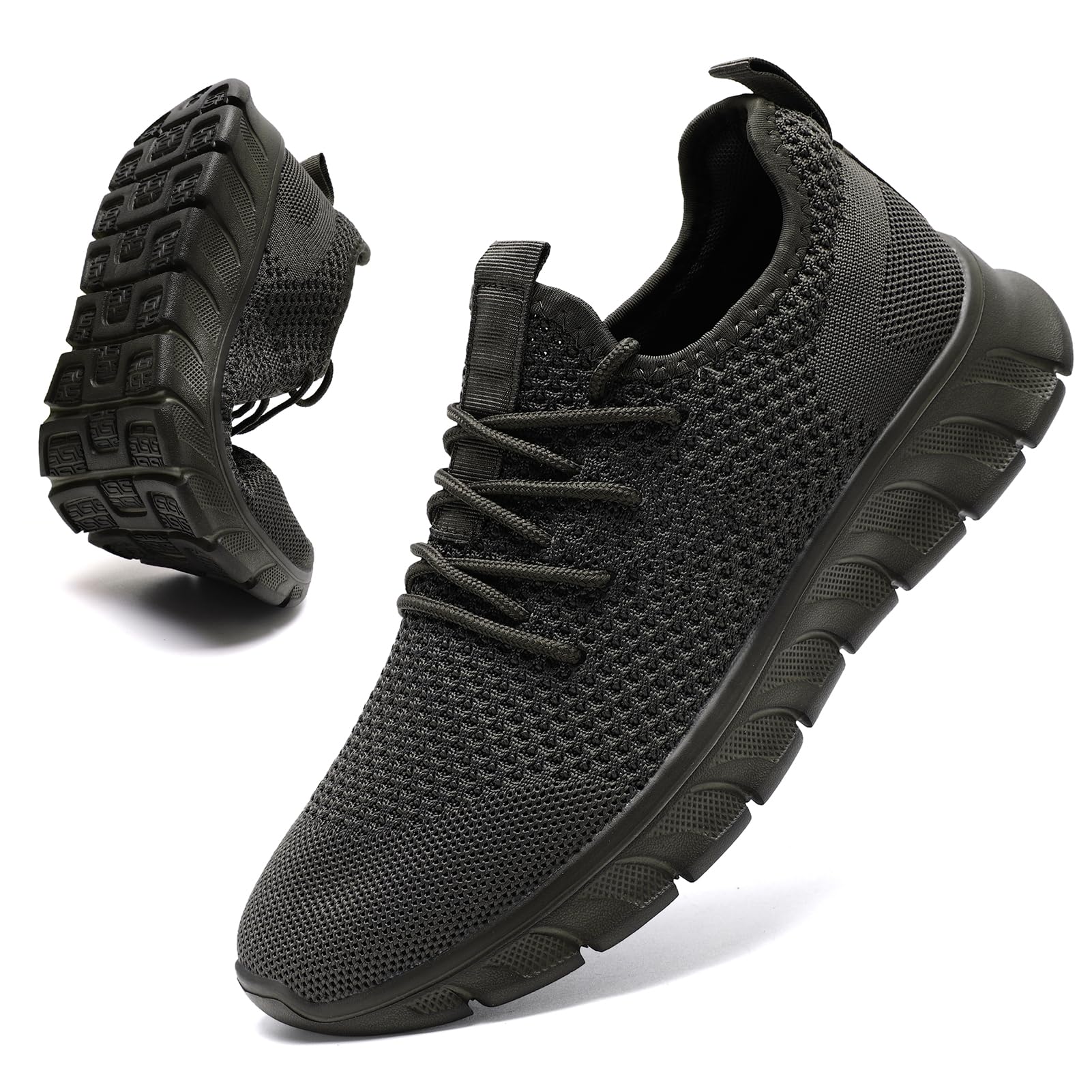 Mens Lightweight Running Shoes Slip On Walking Tennis Gym Shoes Fashion Sneakers