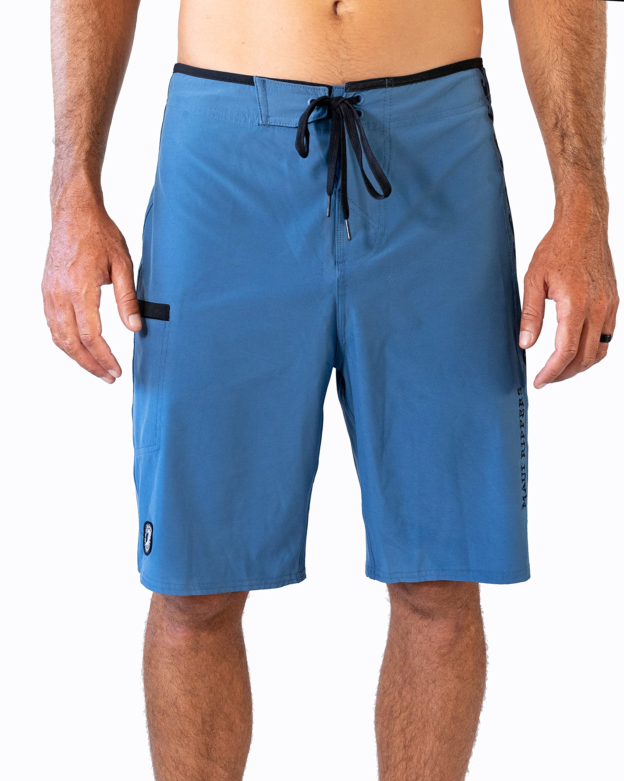 Maui Rippers Mens 21" Board Short Swim Trunks 4-Way Stretch with Large Pockets