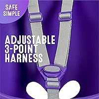 Vista 2 de Swurfer Columpio de coco para niños pequeños, cómodo columpio para bebé al aire libre, arnés de seguridad ajustable de 3 puntos, sistema de bloqueo