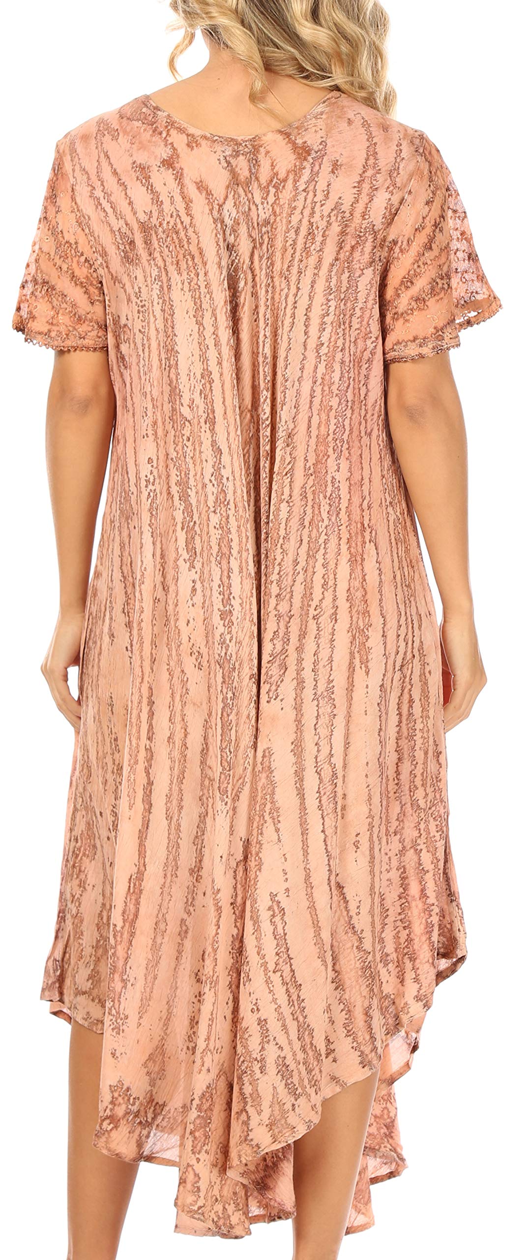 Sakkas Faye Caftan/Robe de Plage Rayonne Mancherons