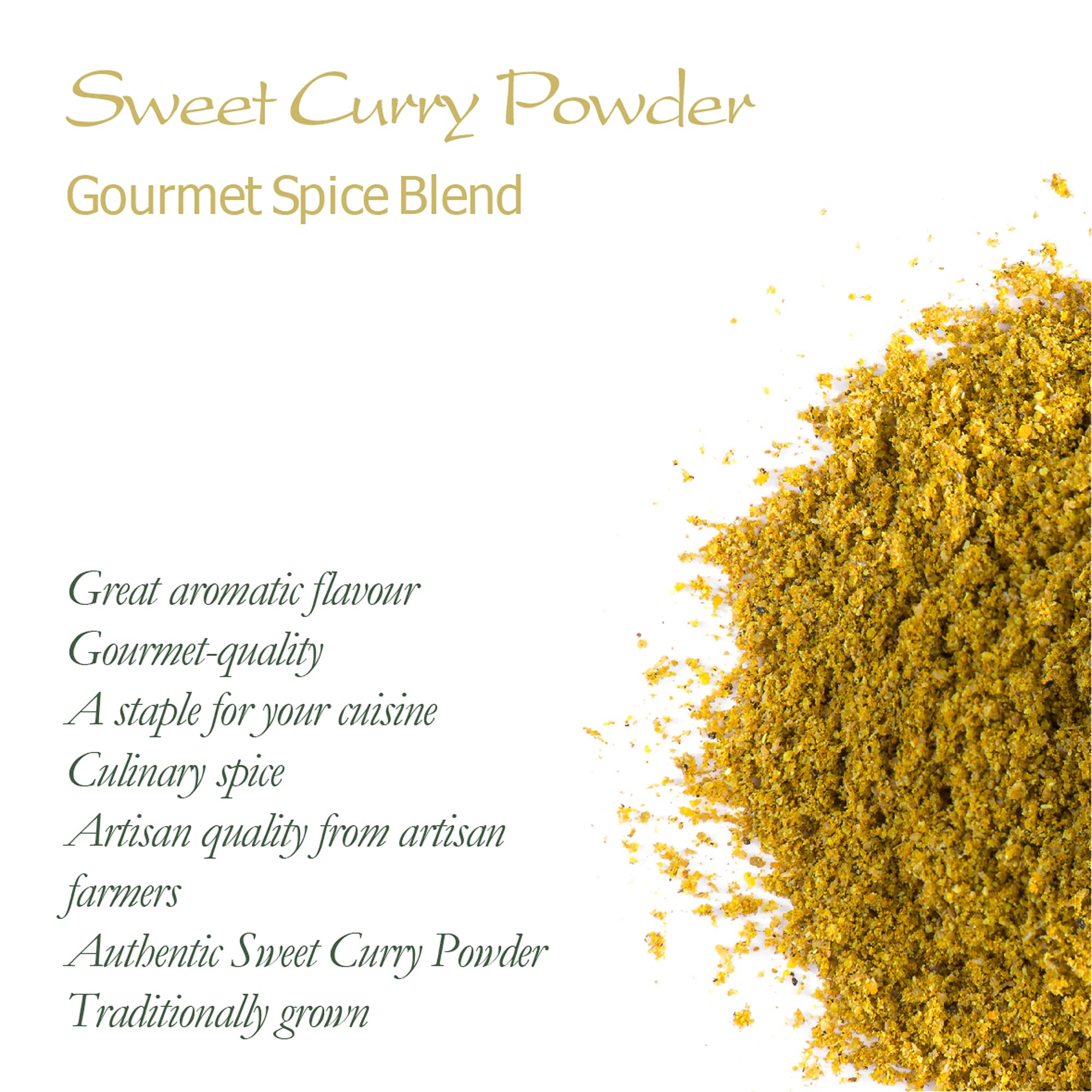Curry Dulce Polvo Orgánico India - Especia Amarilla 350g