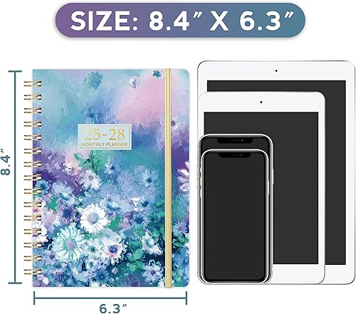 Miniatura 3 de Agenda mensual 2025-2028, planificador mensual de 3 años 2025-2028, julio 2025-junio 2028, planificador mensual 2025-2028, 6.3 x 8.4 pulgadas,