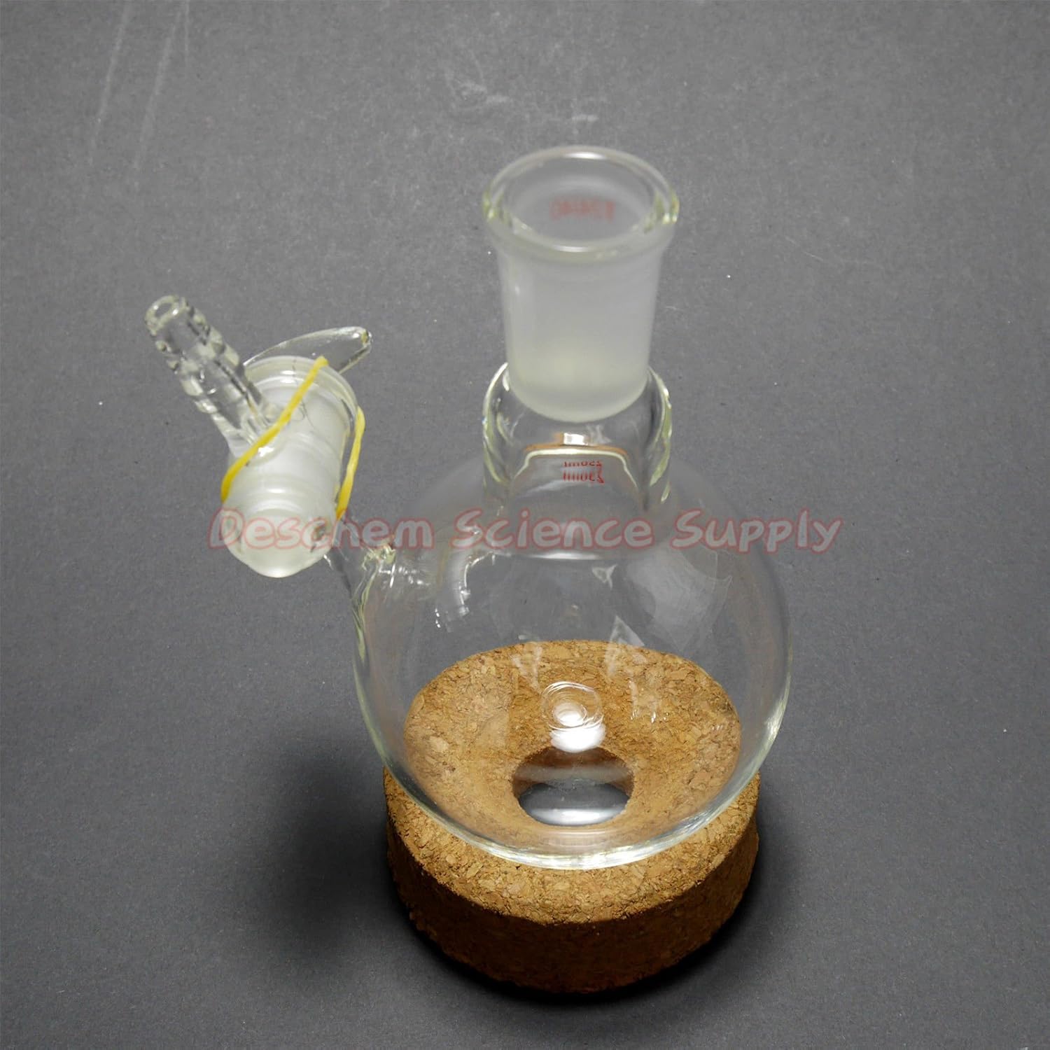 250ml 24/40 Glass Reaction Flask Bottle W/Glass Stopcock Lab Glassware
