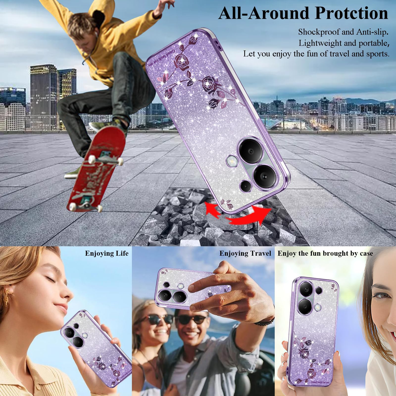 Xiaomi Redmi Note 14 Cover Viola Glitter | Confronta prezzi