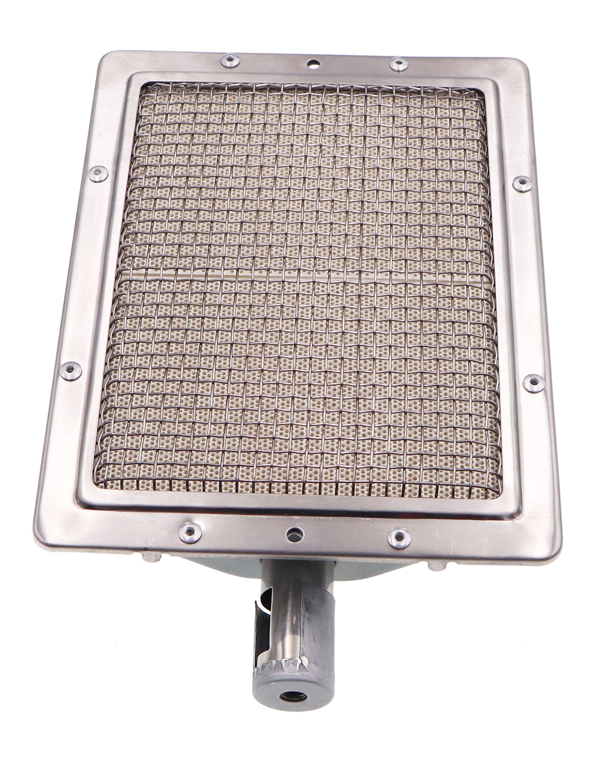 METER STAR Pezzo di ricambio per barbecue a propano, parte di riparazione, bruciatore a infrarossi, elemento riscaldante (220 x 170 mm)