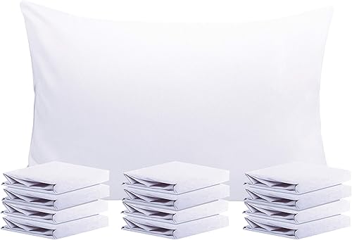 Miniatura 1 de NTBAY Paquete de 12 fundas de almohada Queen 100% microfibra cepillada, súper suaves y acogedoras, resistentes a las arrugas, la decoloración y las