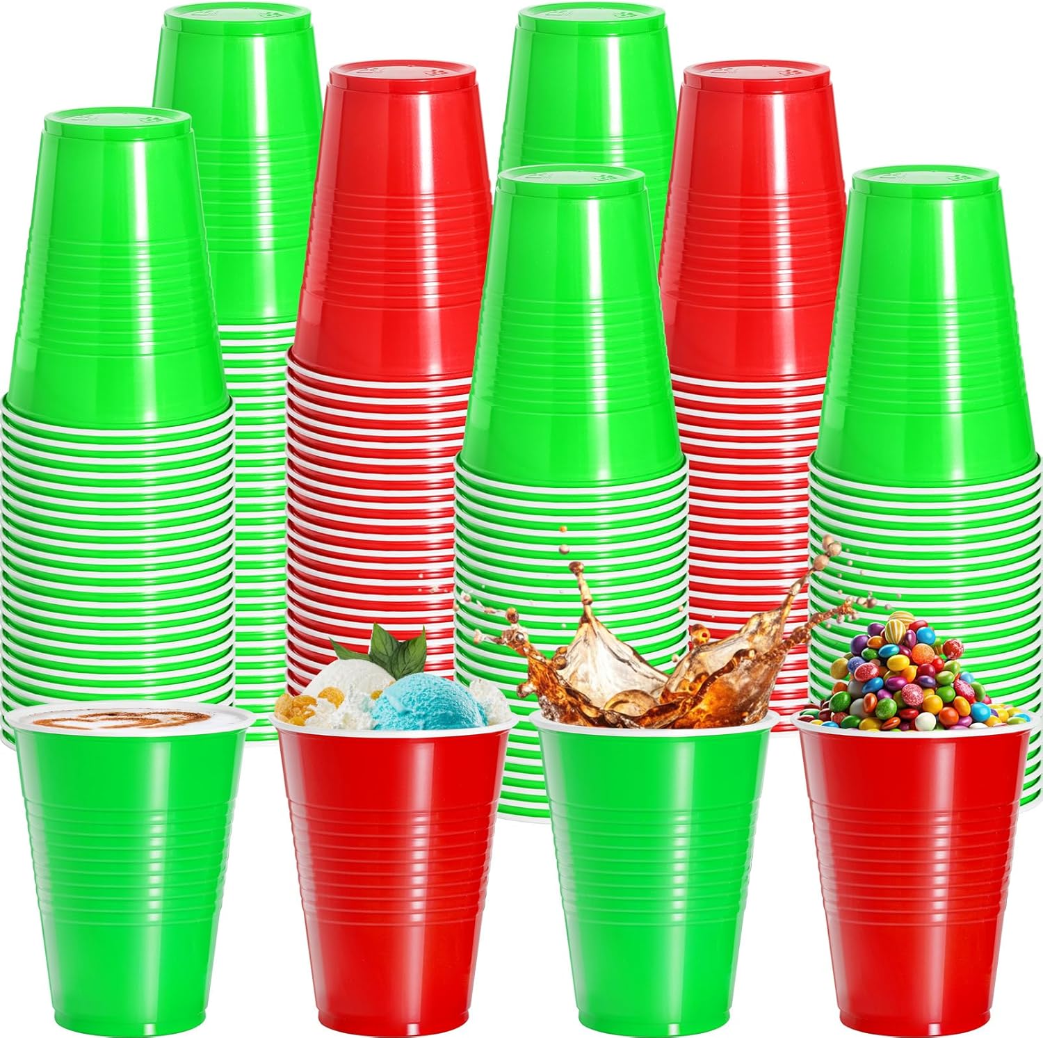 120 pcs 16 oz Purple plastic cups Halloween plastic Disposable Cups purple Party Cups for drinking Tastings served Snacks Barbecues Picnics