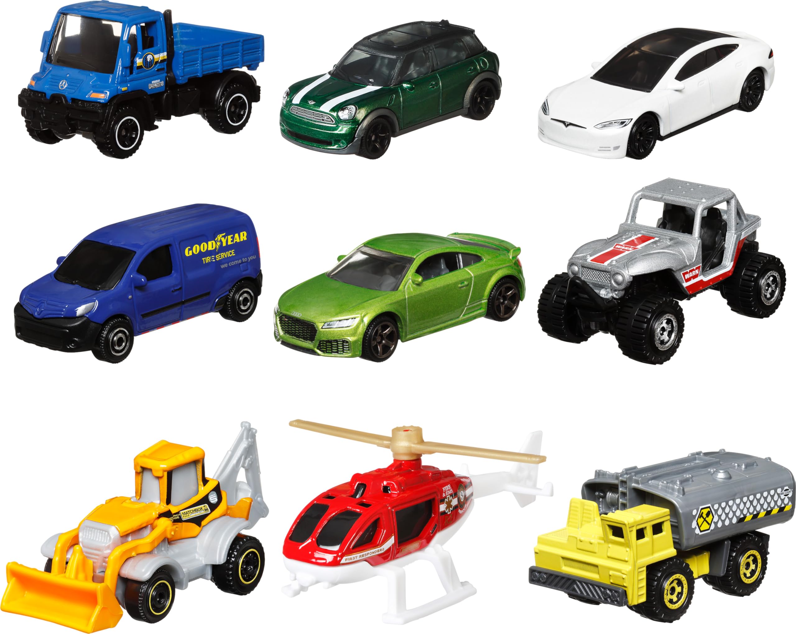 Matchbox Confezione da 9 Macchinine da Collezione in Assortimento Casuale, Giocattolo per Bambini 4+ Anni, X7111