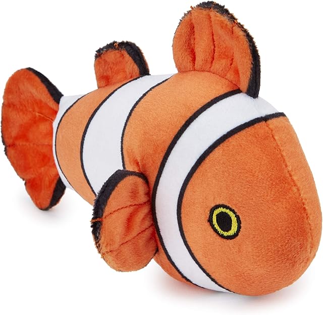 Zappi Co Childrens Soft Cuddly Plush Toy Great For New Born Child First (12-15cm / 5-6 Inch) (Clown Fish)