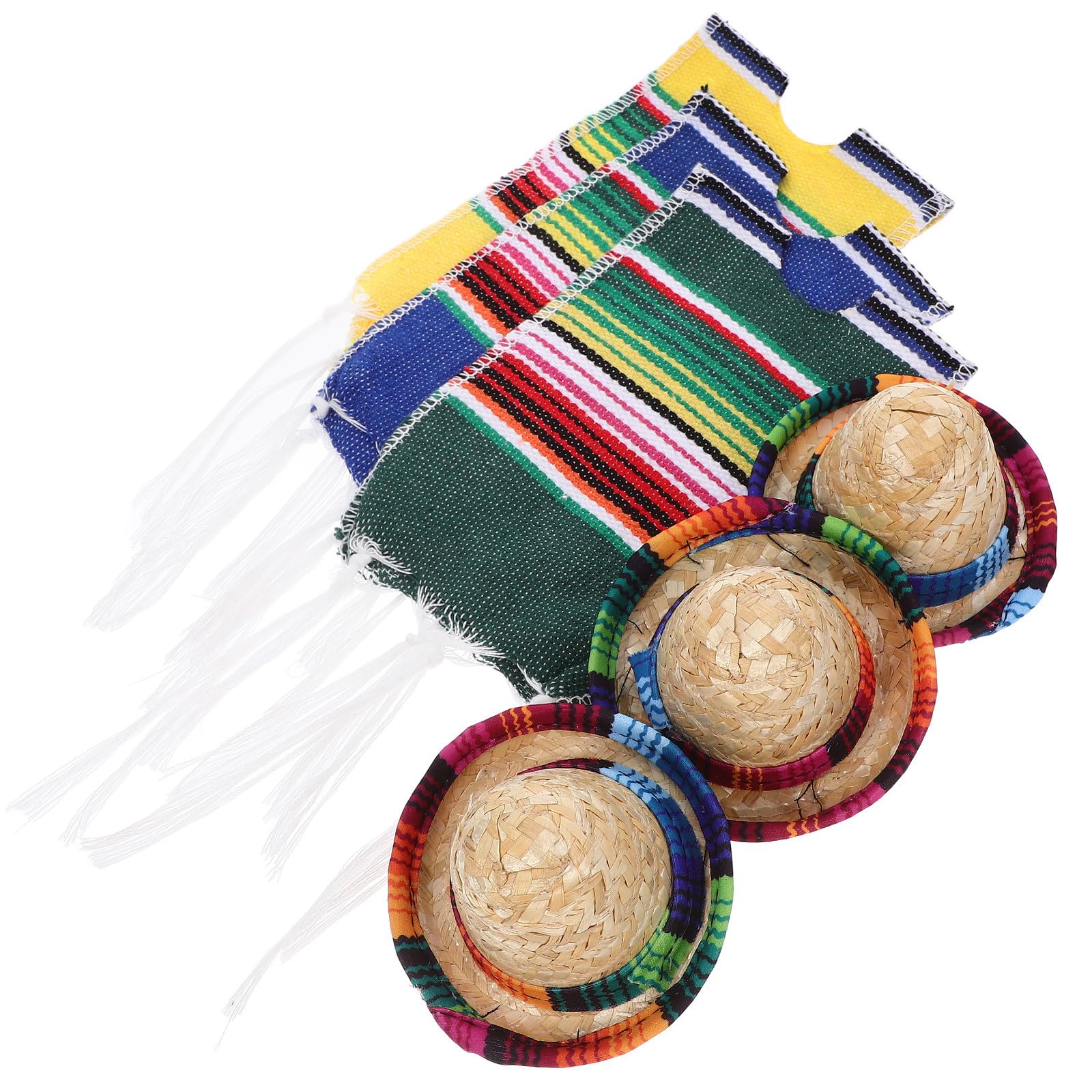 Sombreros mexicanos para botellas de cerveza en barbacoas y fiestas temáticas