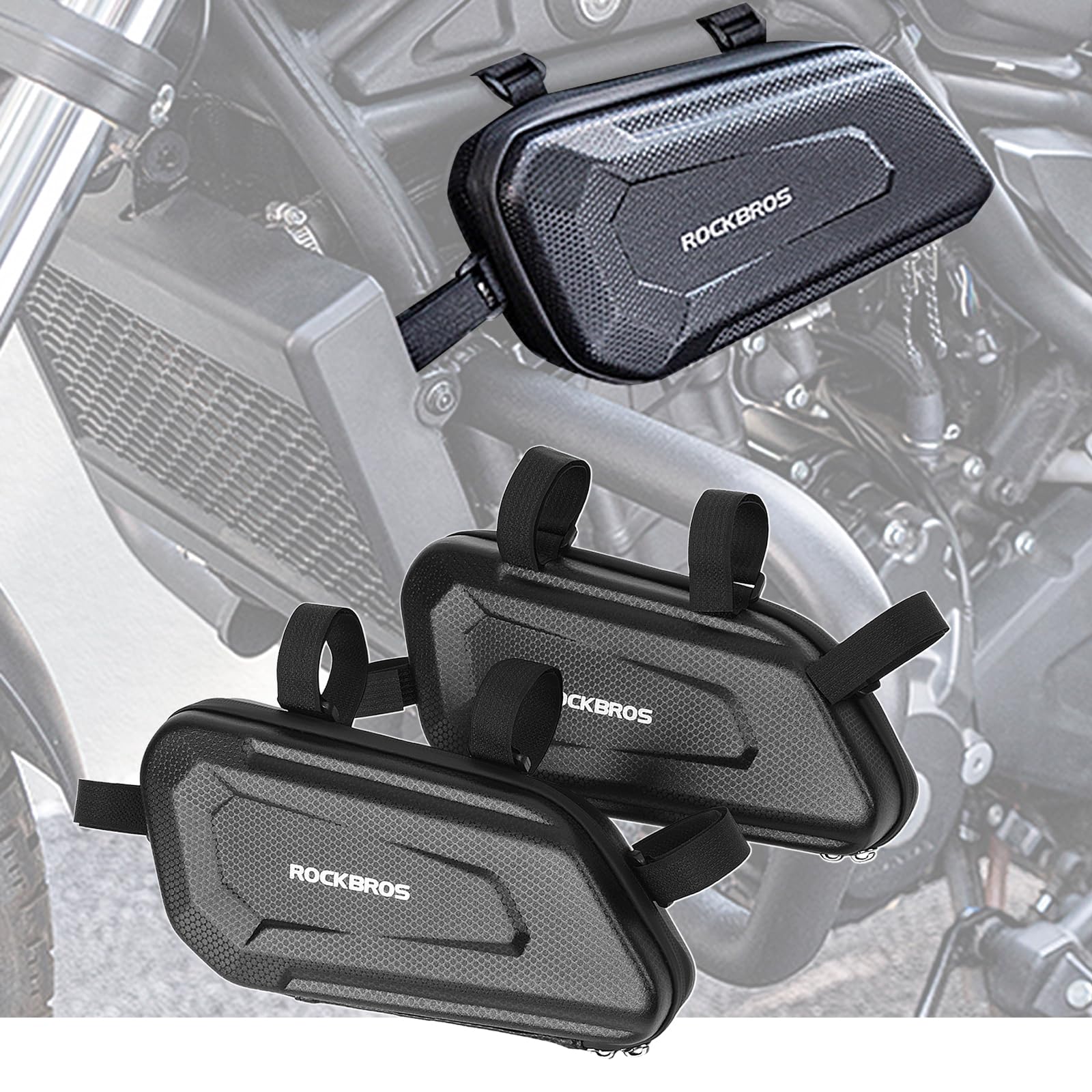 Borse laterali impermeabili in EVA rigide triangolari per Honda Rebel 1100 250 500 300 CMX1100 CMX250 CMX500 CMX300