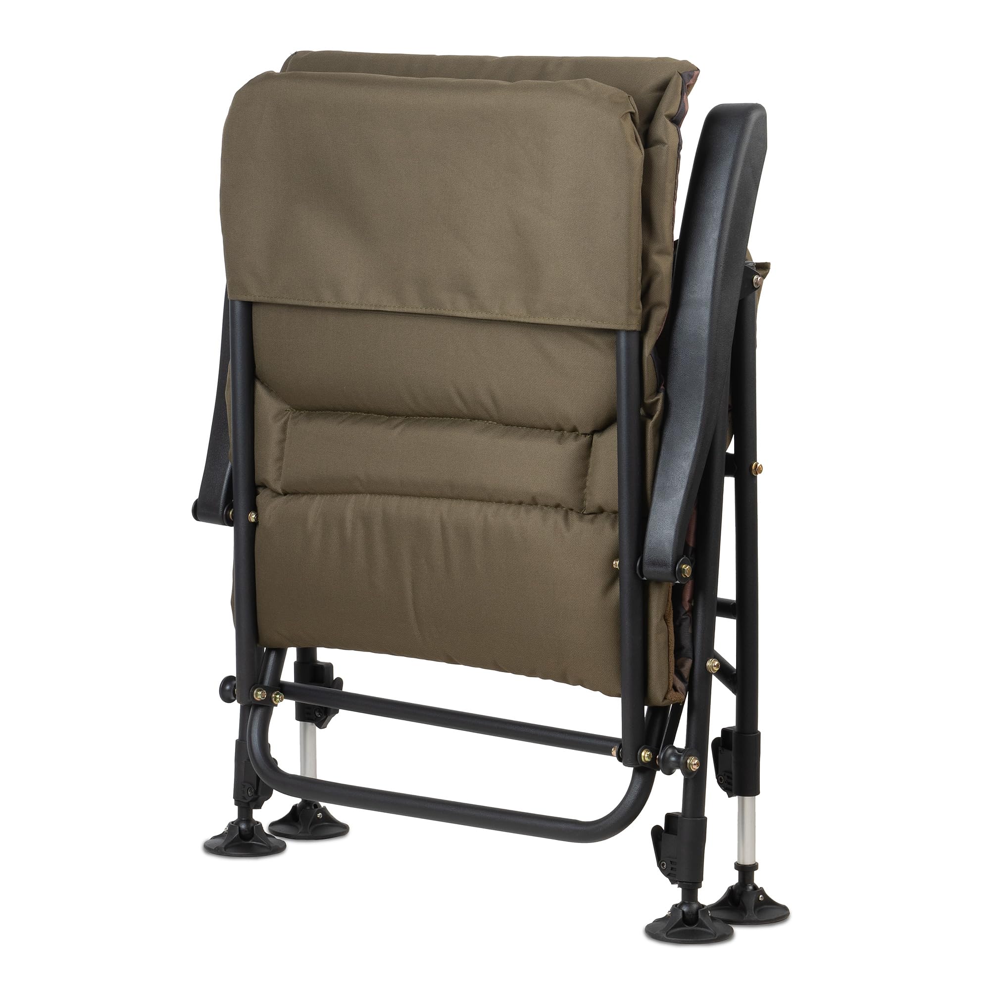 CampFeuer Silla de Pesca Plegable Camuflaje Marrón | Silla de Camping Regulable en Altura | Silla Plegable Carpa | Silla de Viaje, amping, Acampada, Pesca | Silla para Carpas, Silla Reclinable