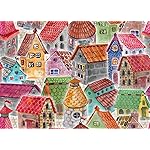 HUADADA Jigsaw Puzzles for Adults 1000 Pieces, House with Poster Interlock Perfectly Letter on Back No Dust, Home Decor Birthday Party Gift Toy for Men Women Elders Seniors (27.5x19.6)